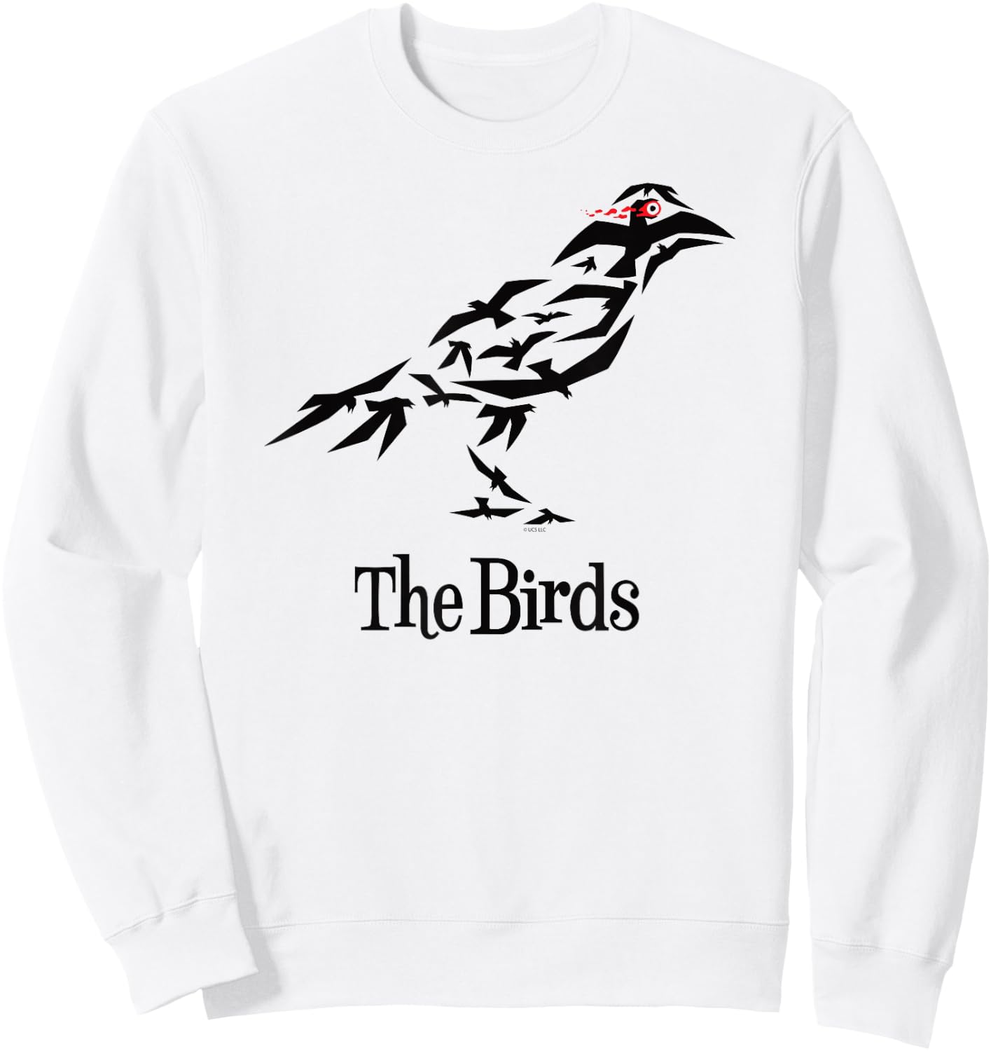 The Birds Alfred Hitchcock Raven Sweatshirt - Sweatshirt | White