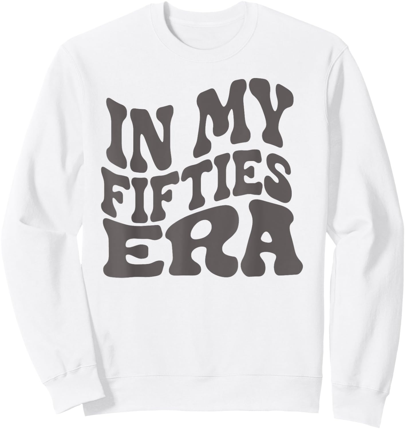 In My Fifties Era Women's Retro Outfit Cute Top Sweatshirt - Sweatshirt | White