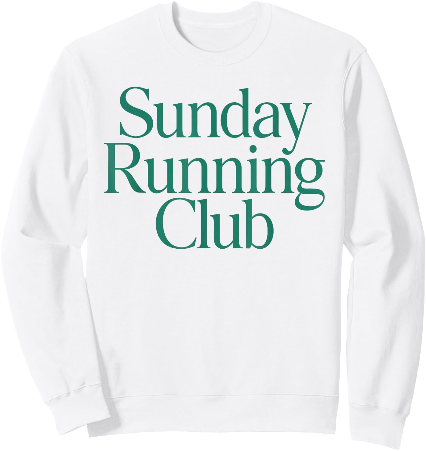 SUNDAY RUNNING CLUB X Jogger Jogging Runner Fitness Gym Sweatshirt - Sweatshirt | White