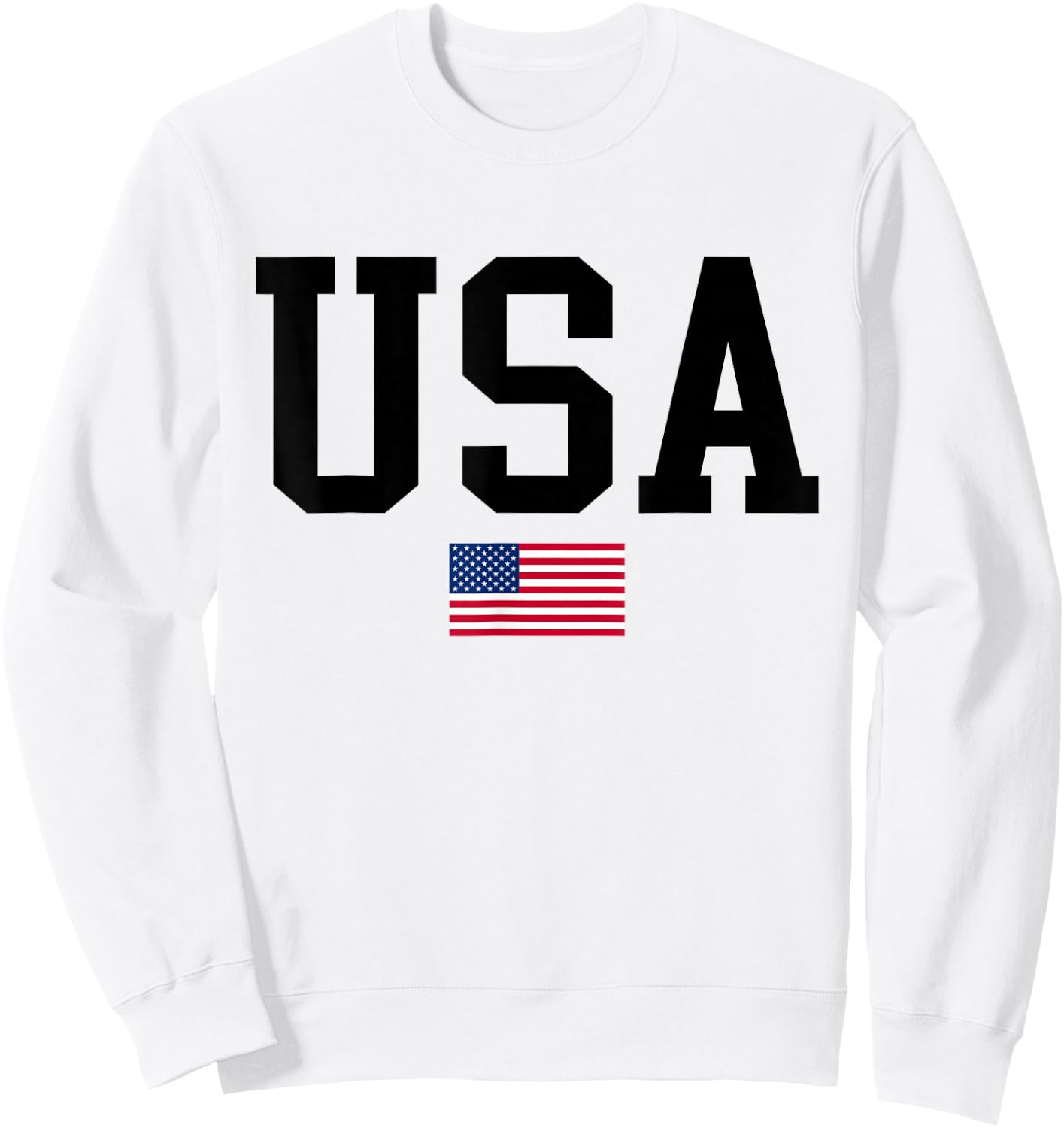 American Flag Independence Day, USA Women Men Kids Sweatshirt - Sweatshirt | White