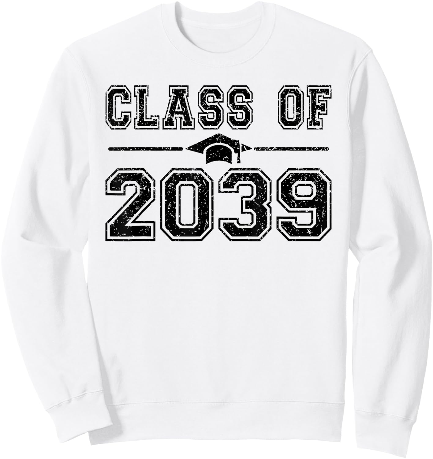 Class of 2039 Graduate 2039 First Day of School Grow With Me Sweatshirt - Sweatshirt | White