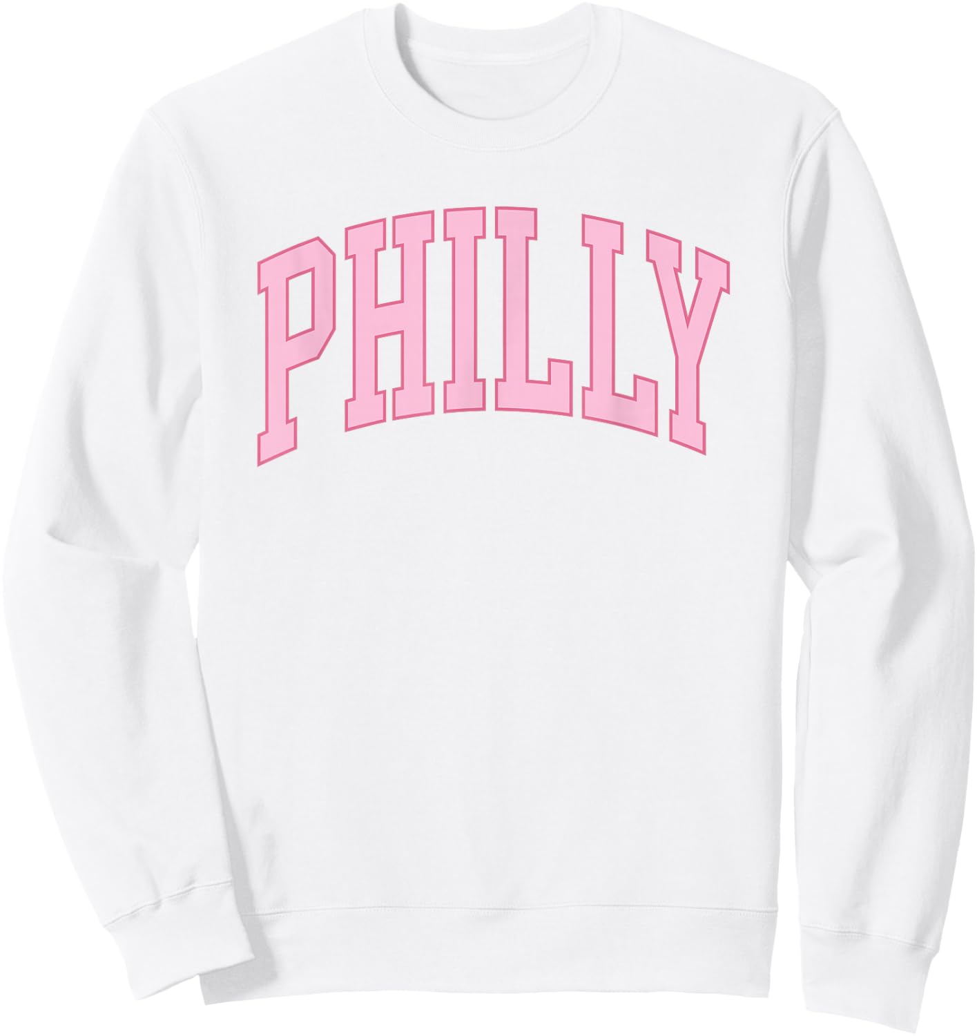 Philly Pink Retro Preppy throwback Philadelphia girls Sweatshirt - Sweatshirt | White