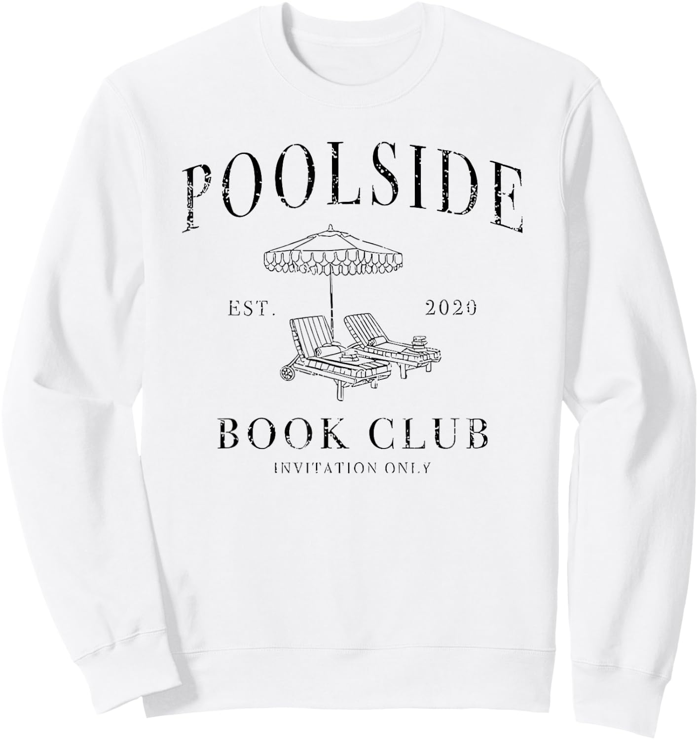 Poolside Book Club Sweatshirt - Sweatshirt | White