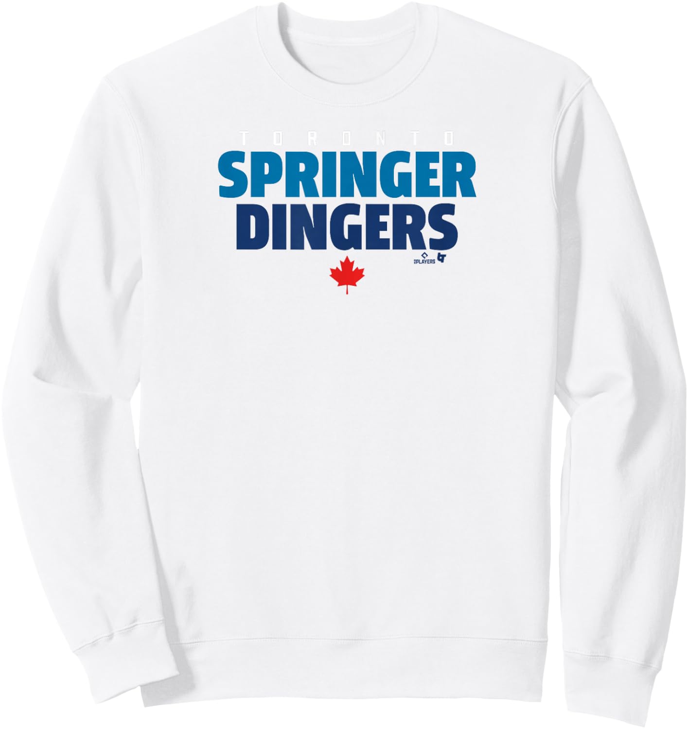 Officially Licensed George Springer-Toronto Springer Dingers Sweatshirt - Sweatshirt | White