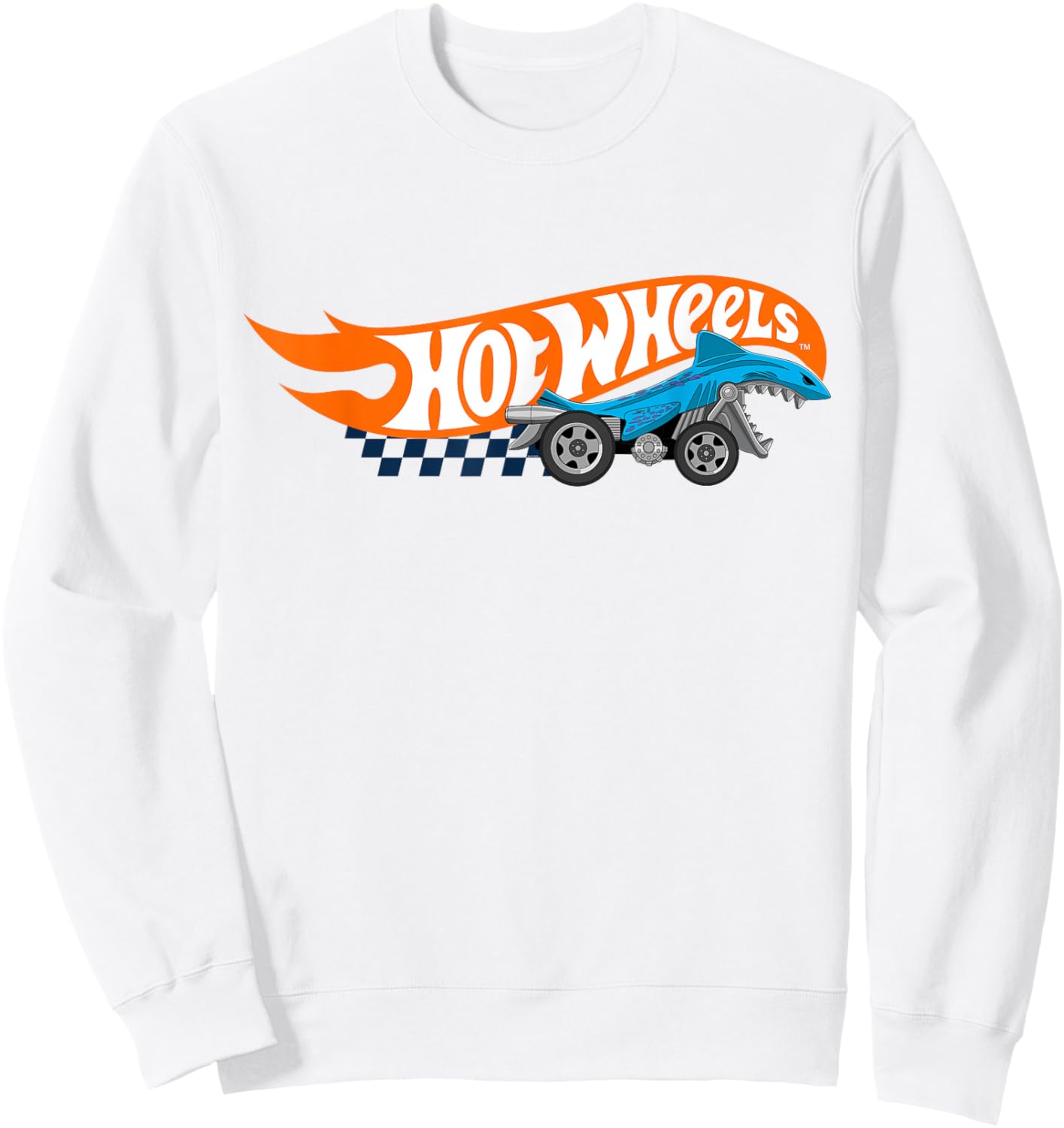 Hot Wheels Shark Bite Sweatshirt - Sweatshirt | White