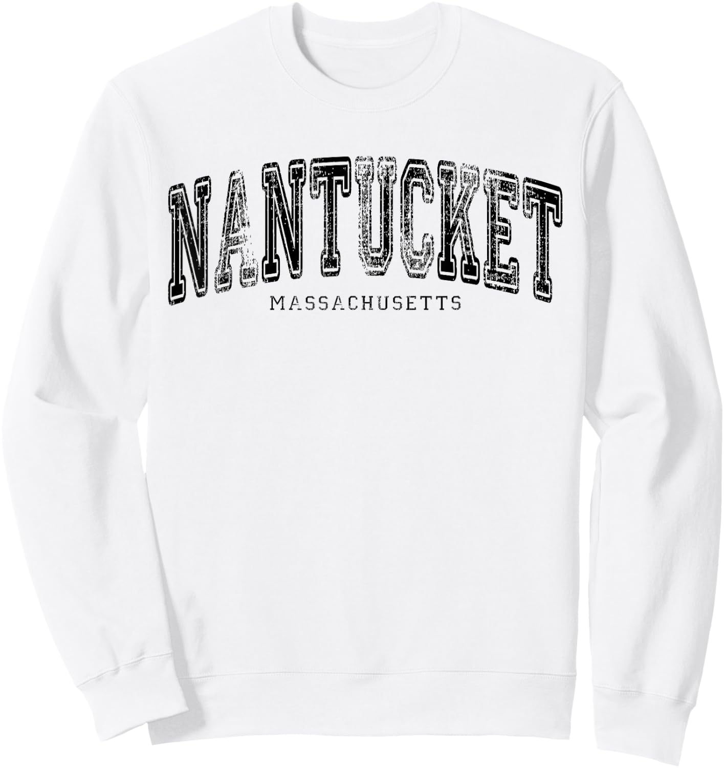 Nantucket Massachusetts Vintage Retro US City State Travel Sweatshirt - Sweatshirt | White