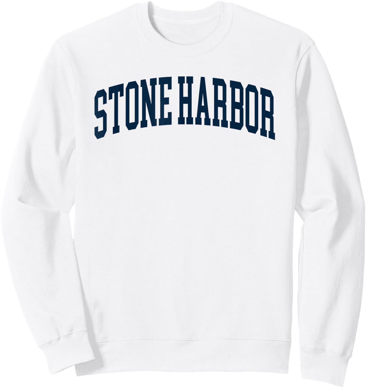 Stone Harbor New Jersey Retro Preppy Throwback Sweatshirt - Sweatshirt | White
