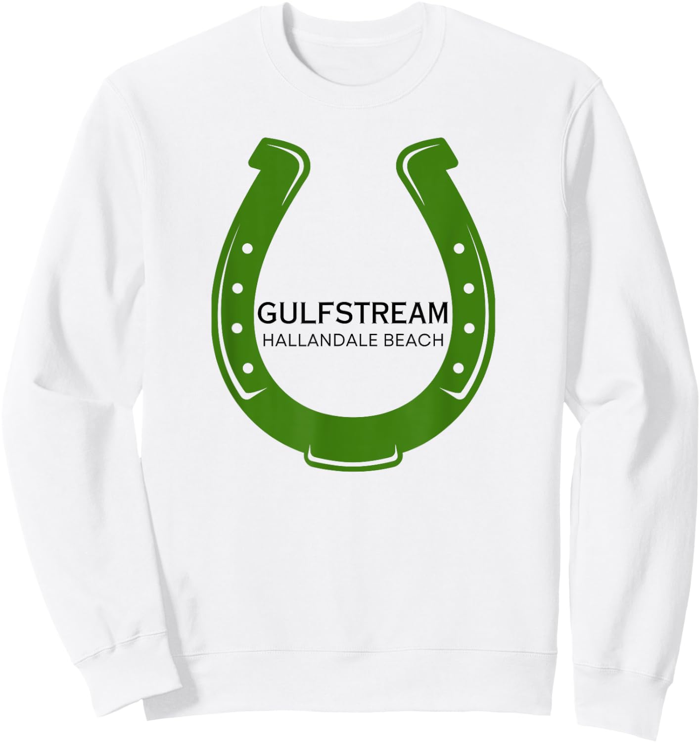 Gulfstream Park Horse Racing Racetrack Horse Racing Course Sweatshirt - Sweatshirt | White