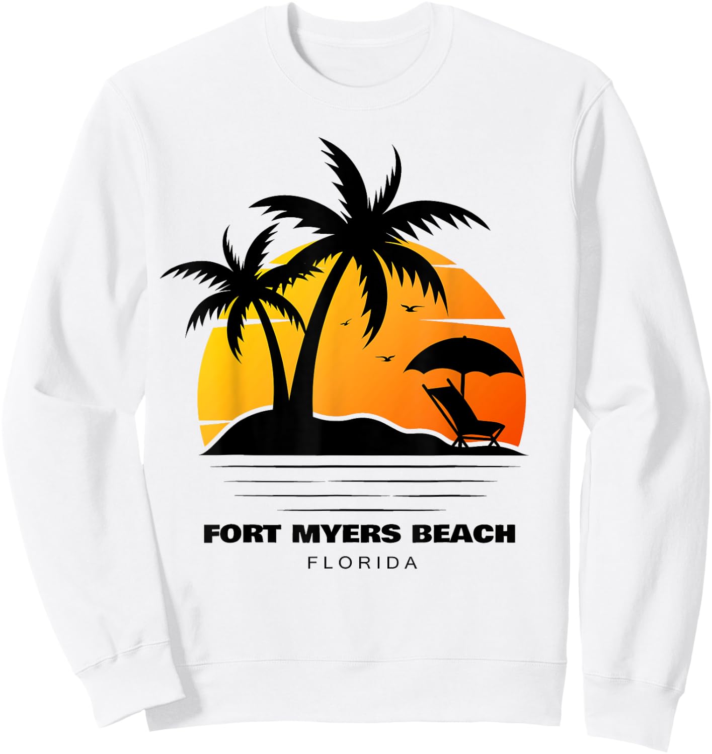 Fort Myers Beach Florida Sweatshirt - Sweatshirt | White