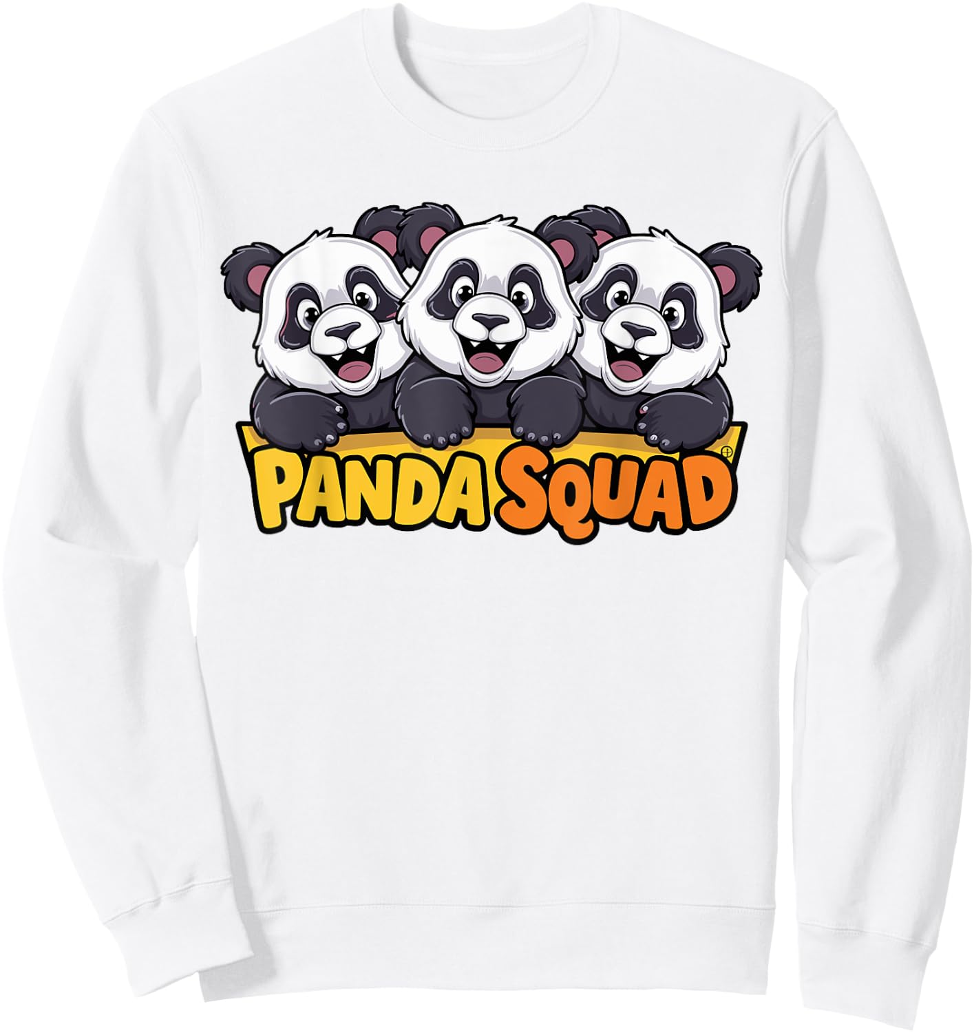 Panda Squad for Panda Lover Shirt | Cool Panda Sweatshirt - Sweatshirt | White
