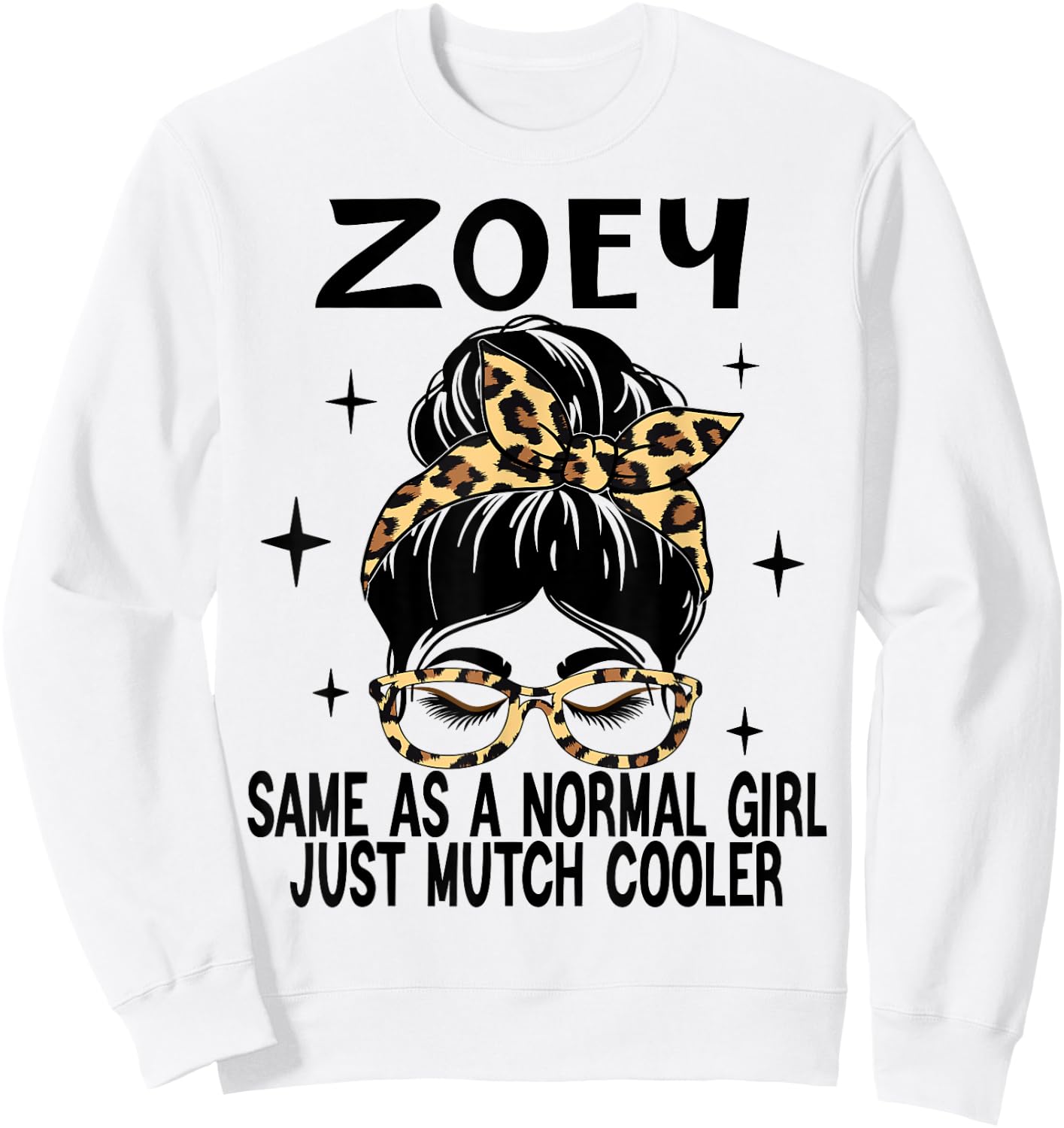 ZOEY Costume Cute Definition Personalized Name ZOEY Sweatshirt - Sweatshirt | White