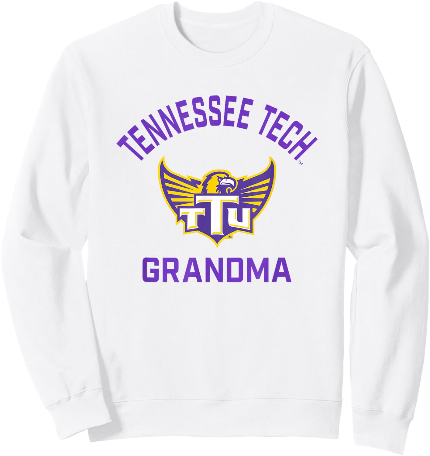 Tennessee Tech Golden Eagles Arched Grandma Sweatshirt - Sweatshirt | White