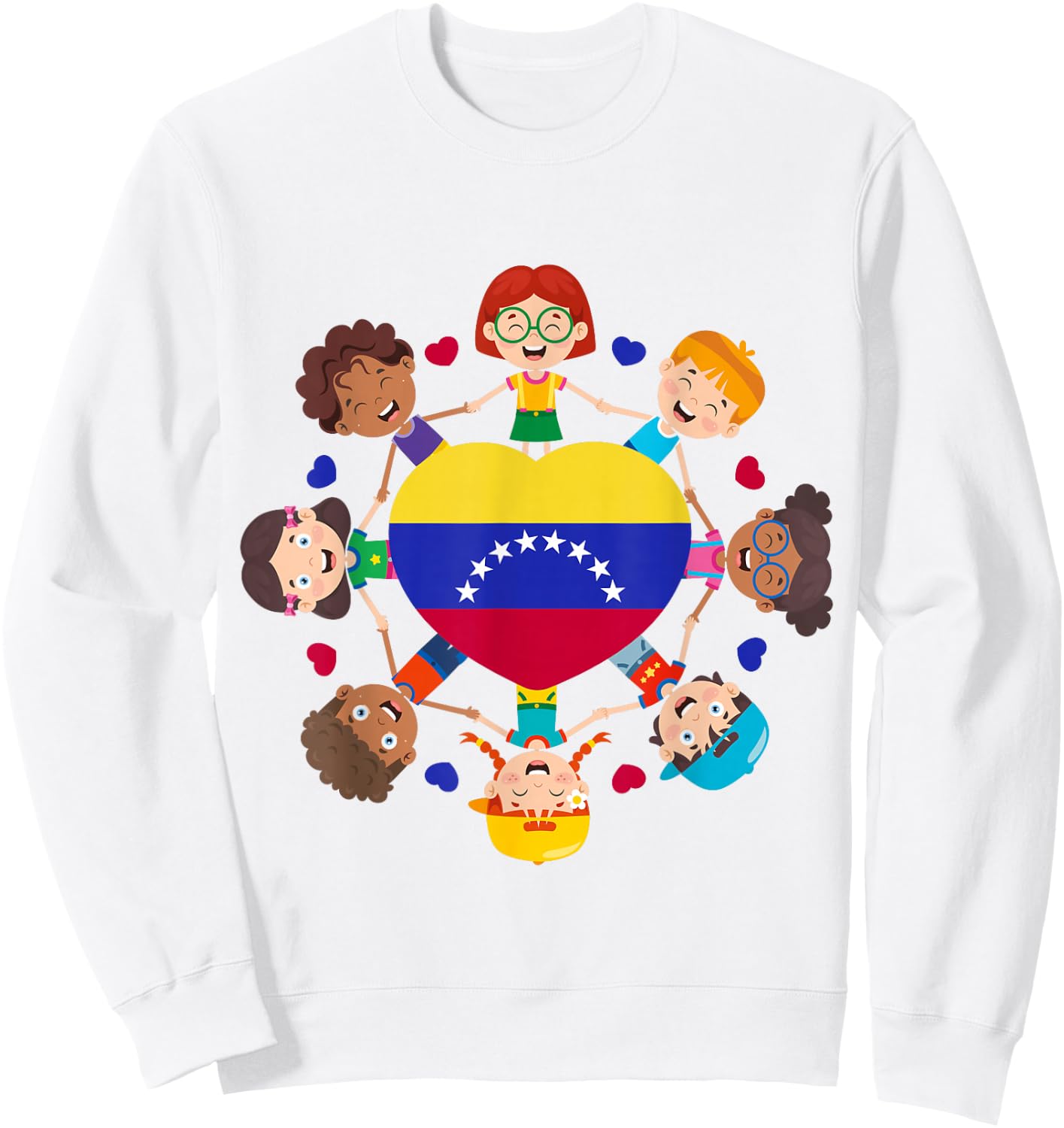 Venezuela Hispanic Heritage Toddler Venezuelan Girl Boy Kids Sweatshirt - Sweatshirt | White