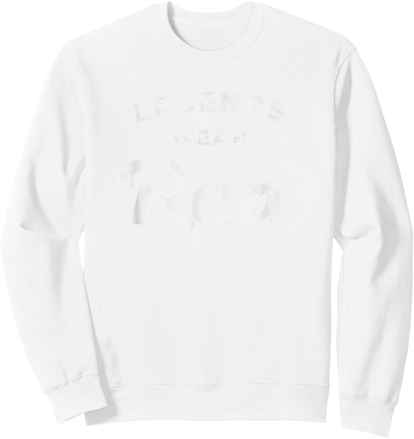 Legends Wear Red Team Spirit Game Gear Color War Sweatshirt - Sweatshirt | White