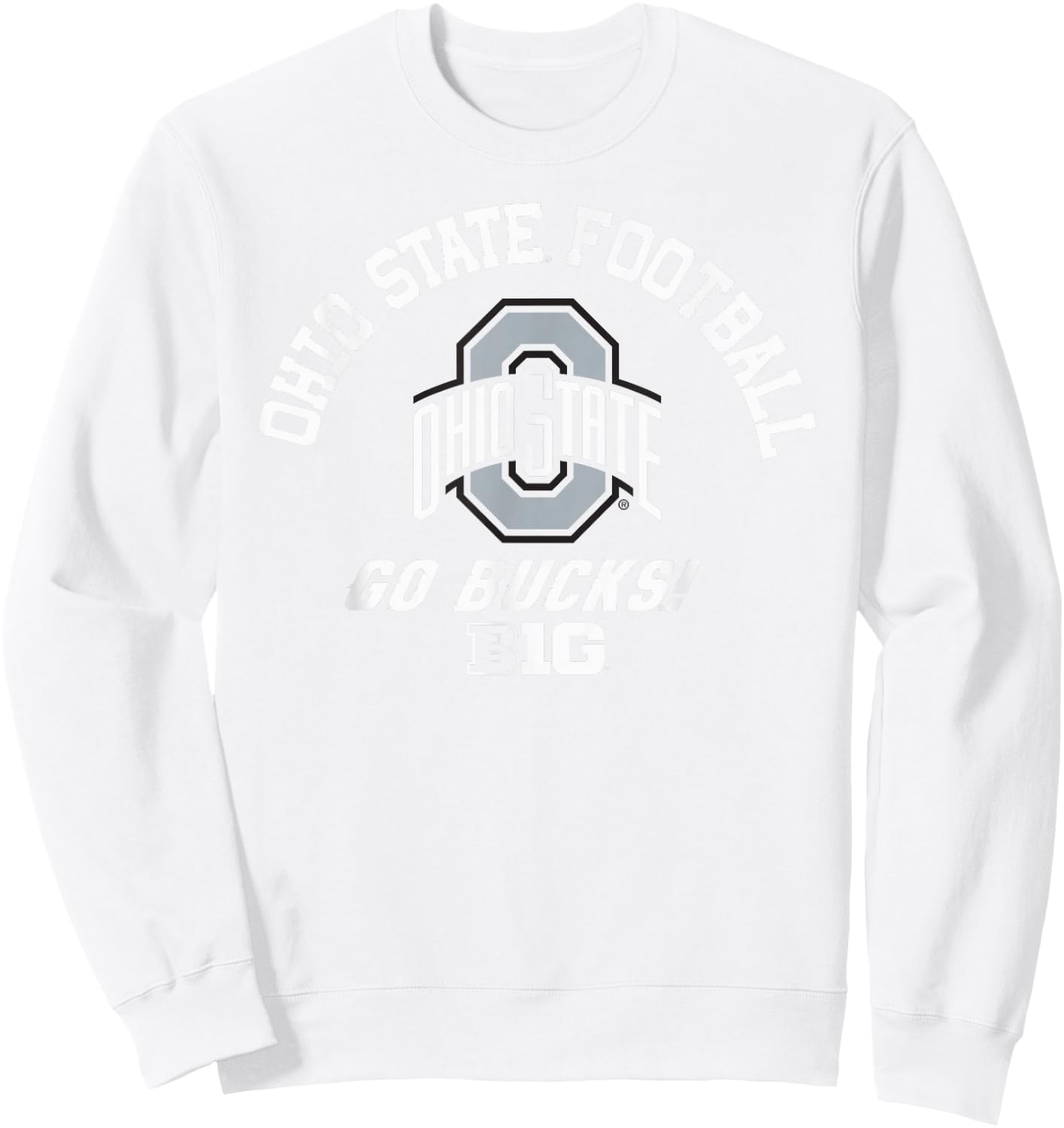 Ohio State Buckeyes Big 10 Football Red Officially Licensed Sweatshirt - Sweatshirt | White
