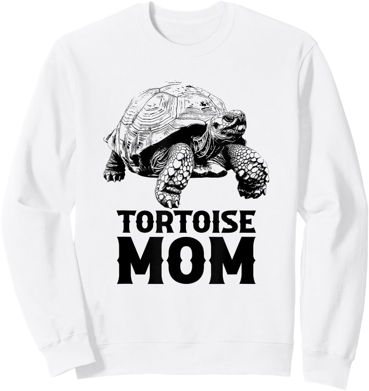 African Sulcata Tortoise mom Sweatshirt - Sweatshirt | White