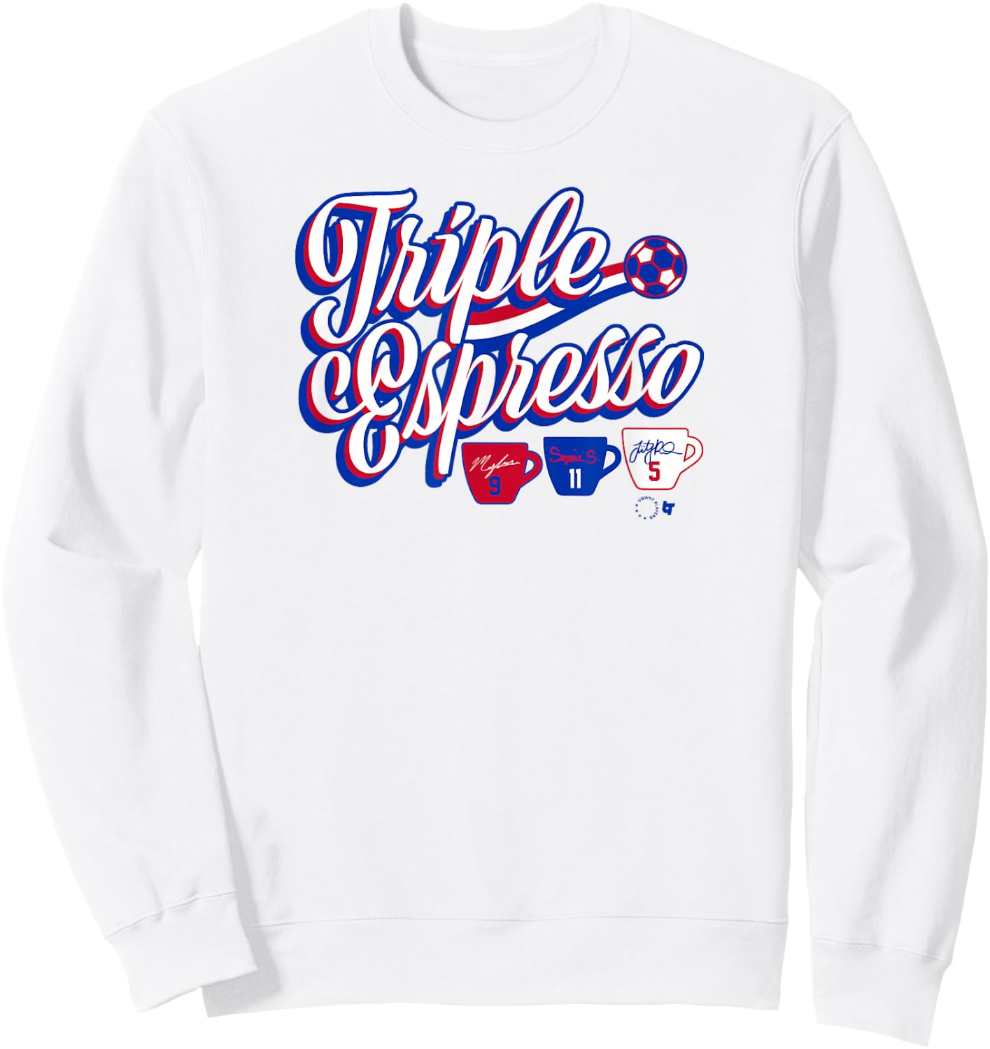 Swanson, Rodman, & Smith - Triple Espresso - USA Soccer Sweatshirt - Sweatshirt | White