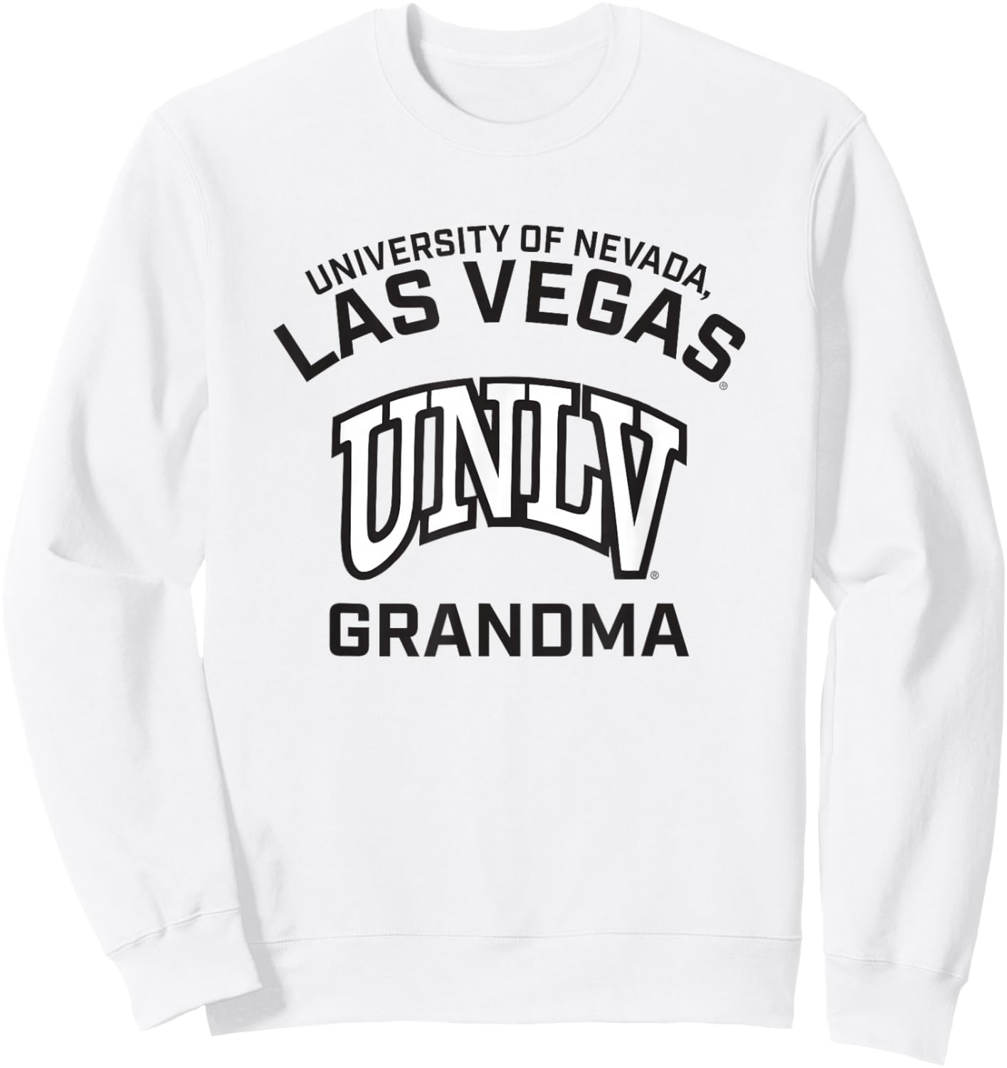 Nevada Las Vegas UNLV Rebels Arched Grandma Sweatshirt - Sweatshirt | White