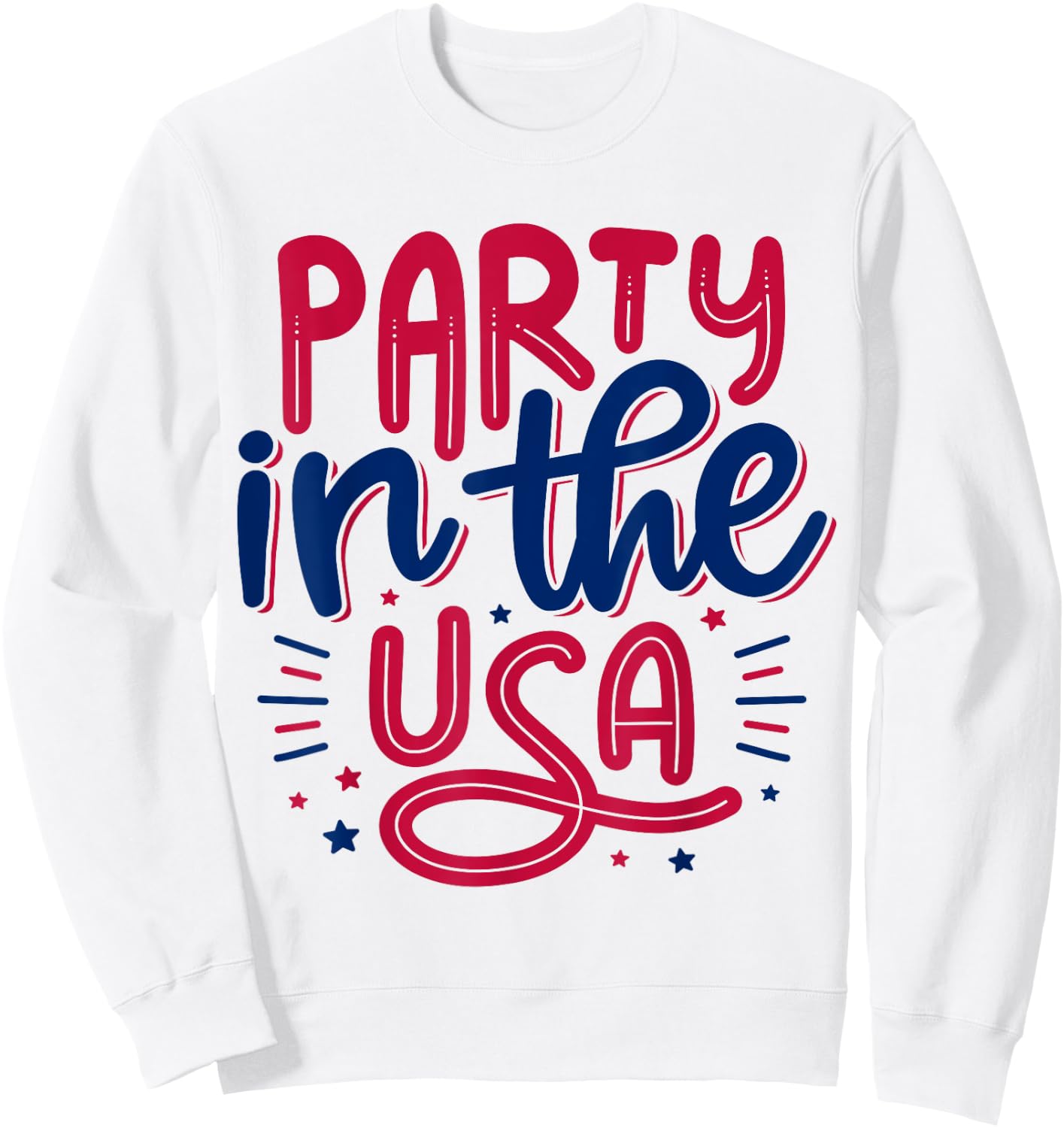 Party In The USA Vintage Independence Day 4th Of July 2024 Sweatshirt - Sweatshirt | White