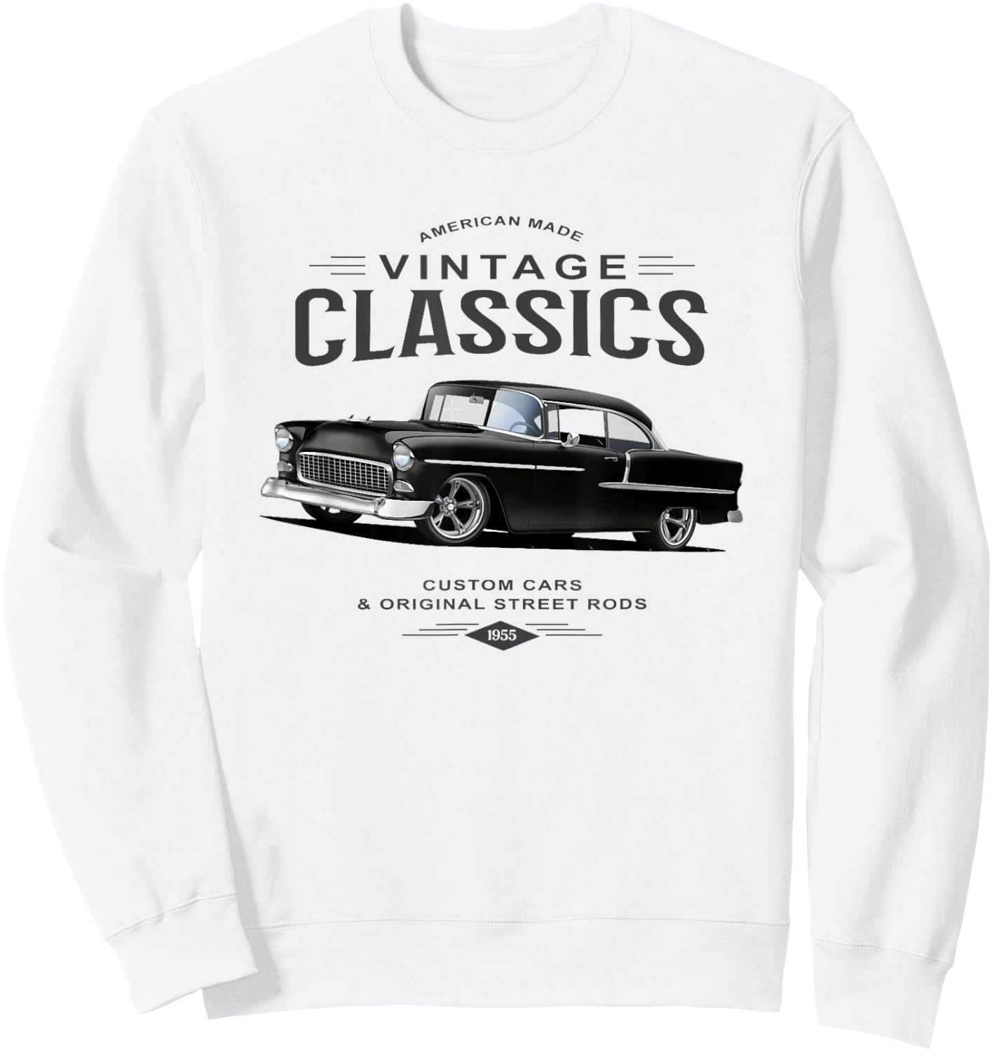 55 Chevys Truck Classic Sweatshirt - Sweatshirt | White