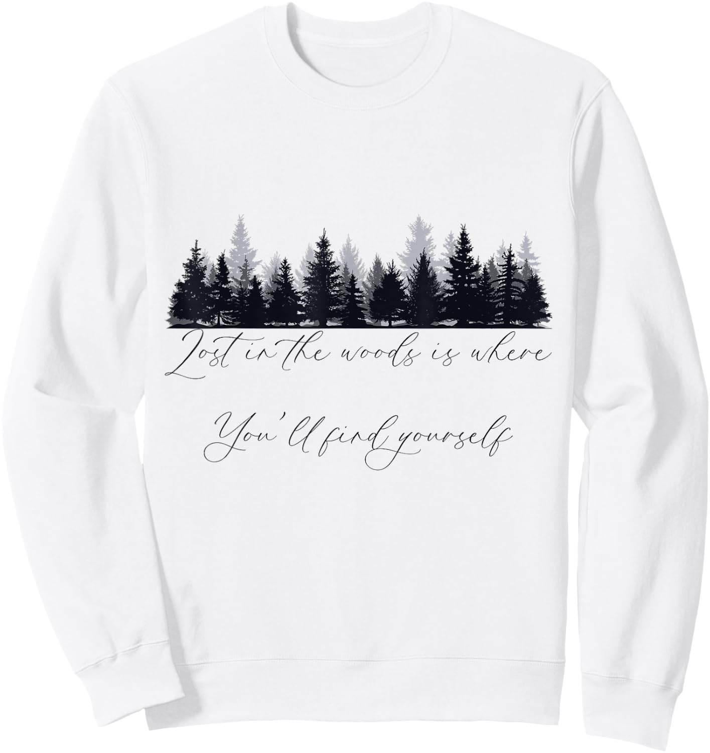 Woodland, Hiking, Quote About Loving Walks In The Woods Sweatshirt - Sweatshirt | White