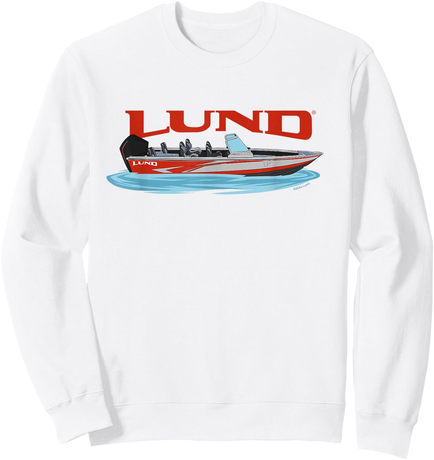 Lund Red Boat Sweatshirt - Sweatshirt | White