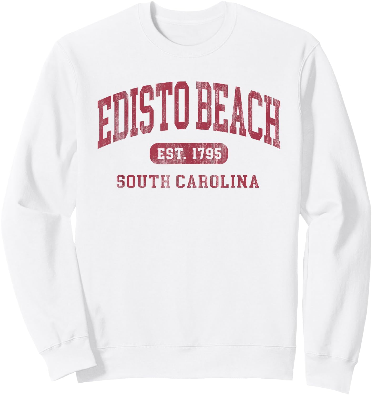 Edisto Beach South Carolina Vintage Established Sweatshirt - Sweatshirt | White