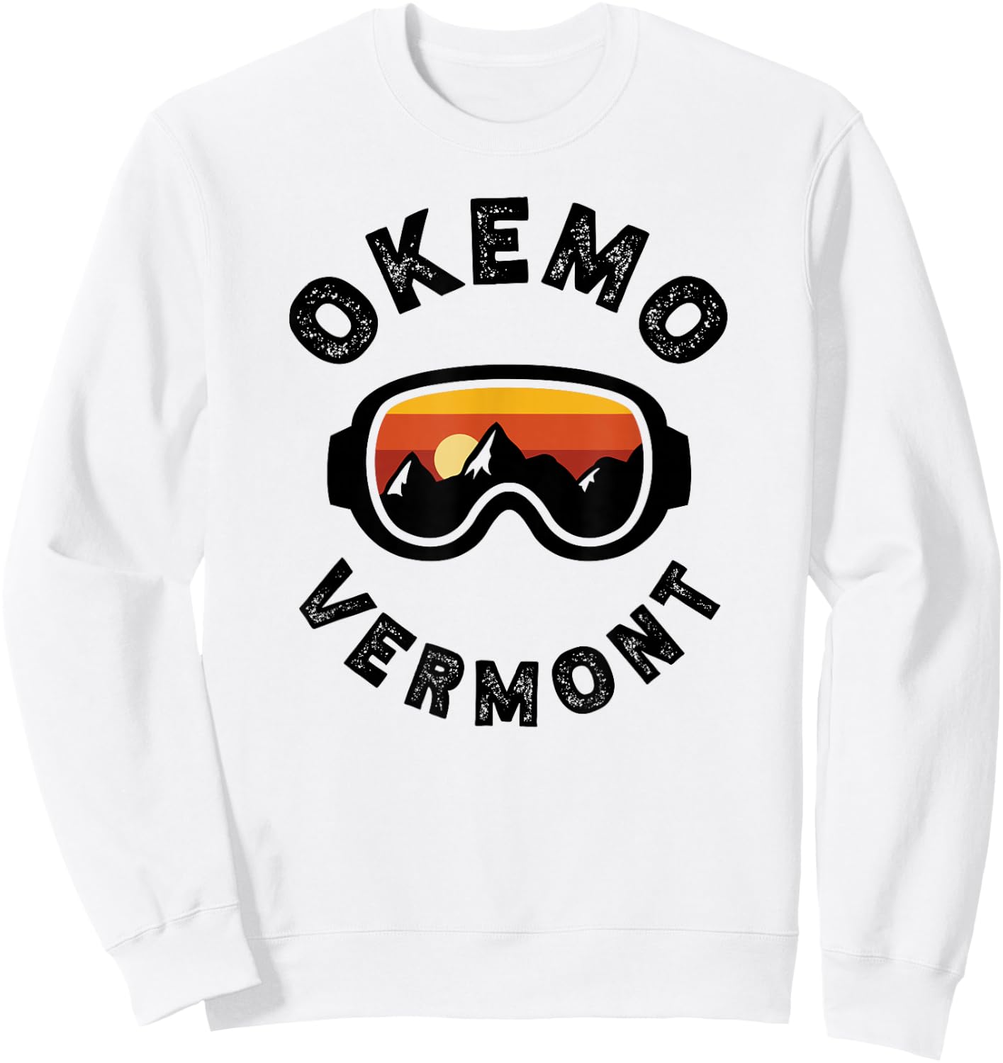 Okemo Skiing Ski Snowboarding In Vermont, New England Sweatshirt - Sweatshirt | White