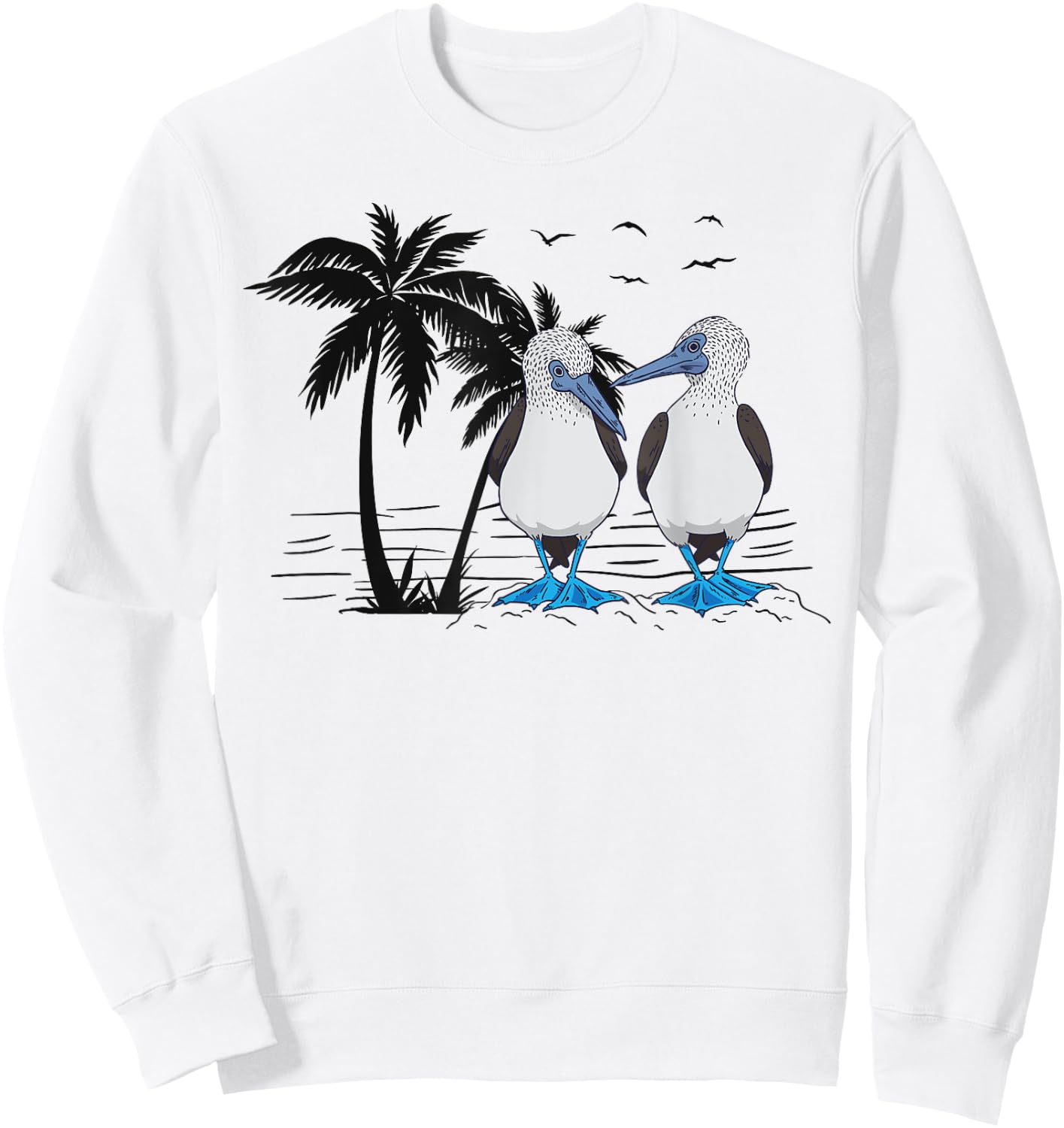Seabirds Blue-footed Booby Bird Watching Sweatshirt - Sweatshirt | White