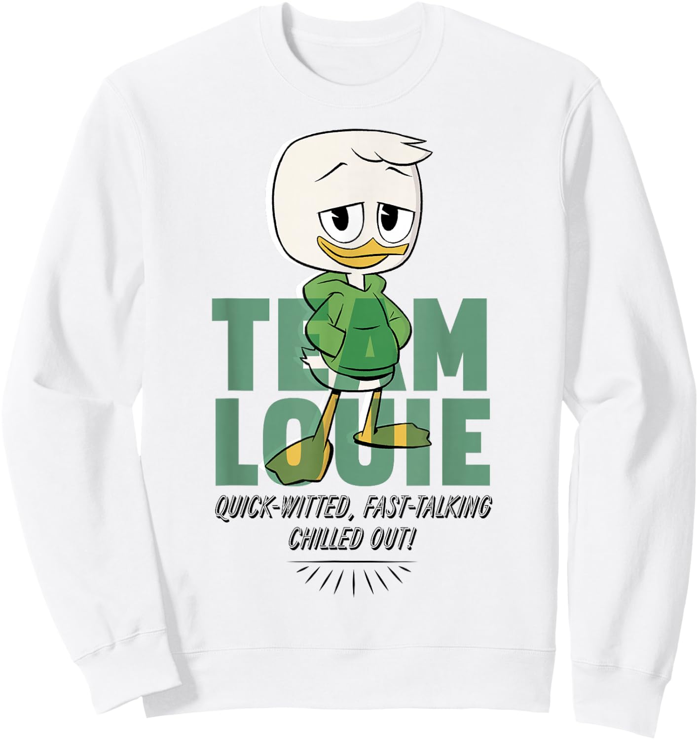 Disney DuckTales Team Louie Quick-Witted Fast-Talking Sweatshirt - Sweatshirt | White