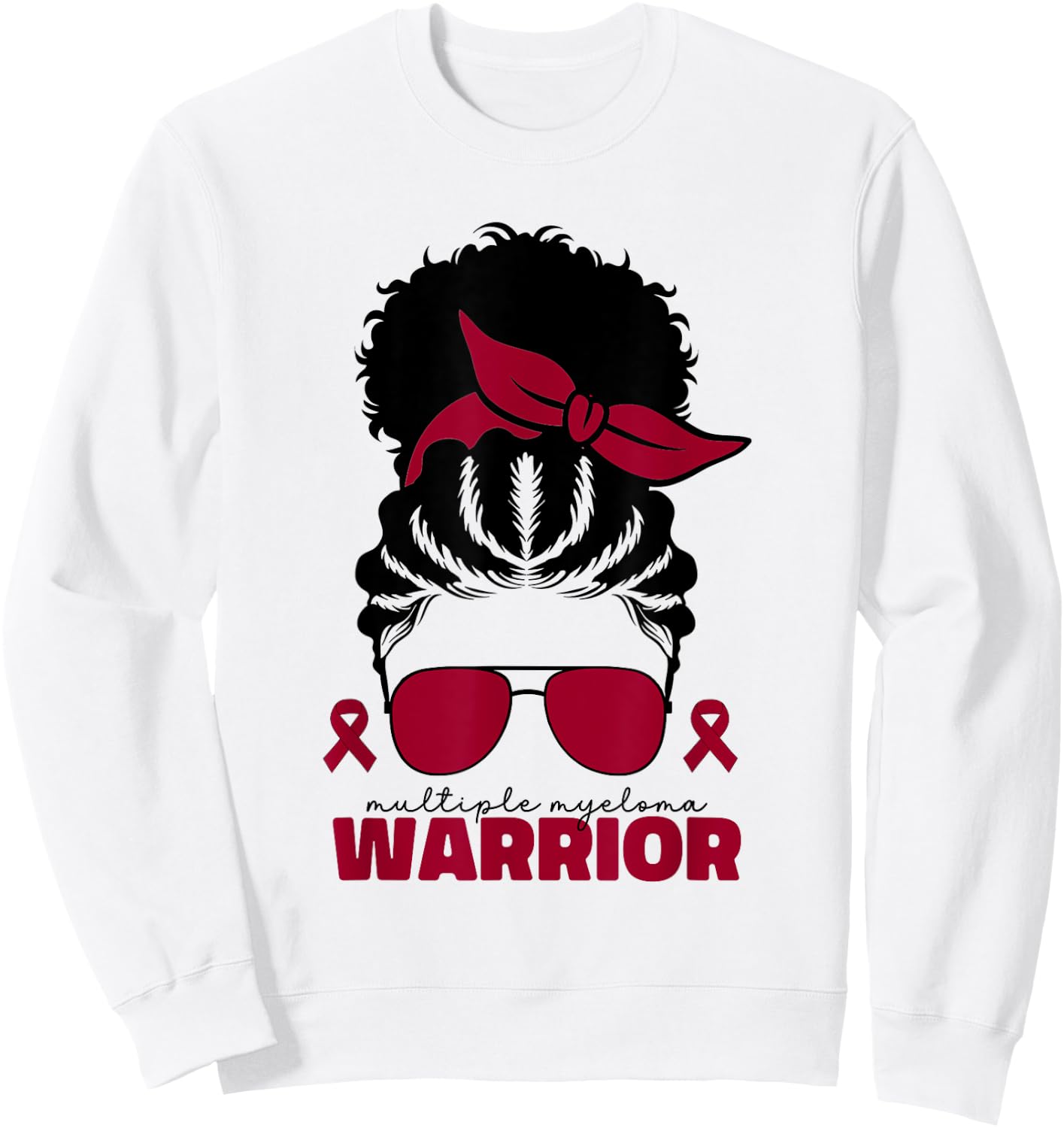 Multiple Myeloma Warrior Multiple Myeloma Cancer Sweatshirt - Sweatshirt | White