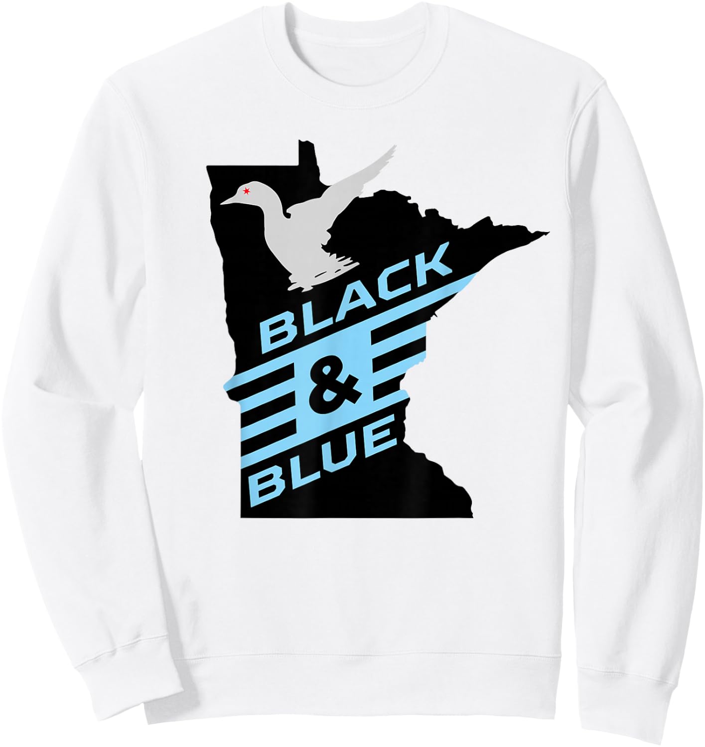 Minnesota Soccer Loon Black & Blue Sweatshirt - Sweatshirt | White