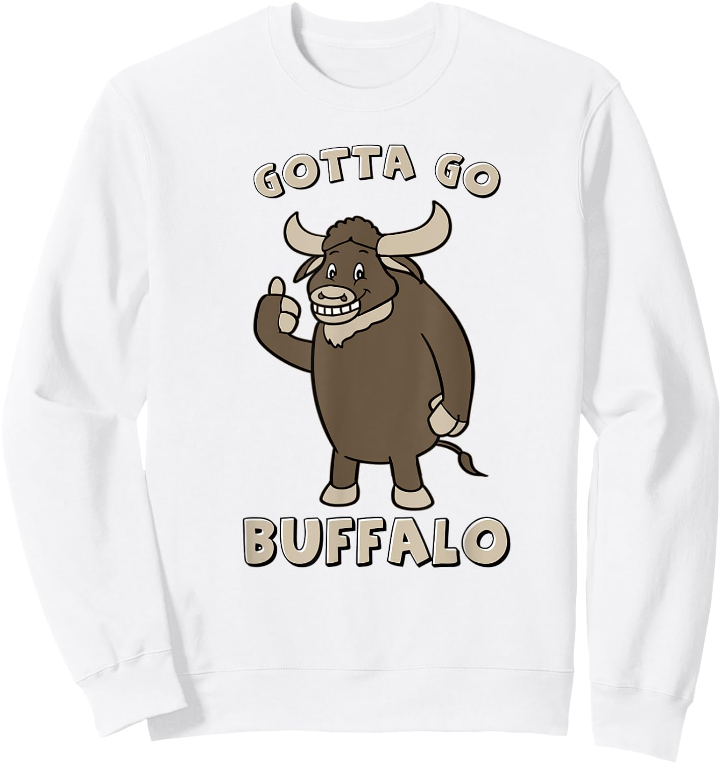 Gotta Go Buffalo Sweatshirt - Sweatshirt | White