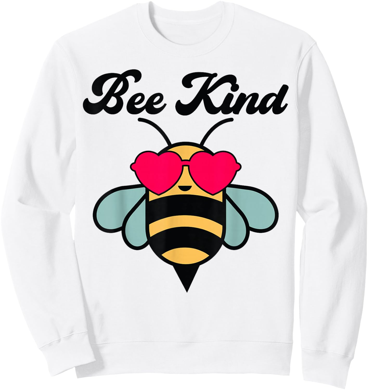 Bee-Shirt Girls Bumble Bee Kind Toddler Kids Cute BumbleBee Sweatshirt - Sweatshirt | White