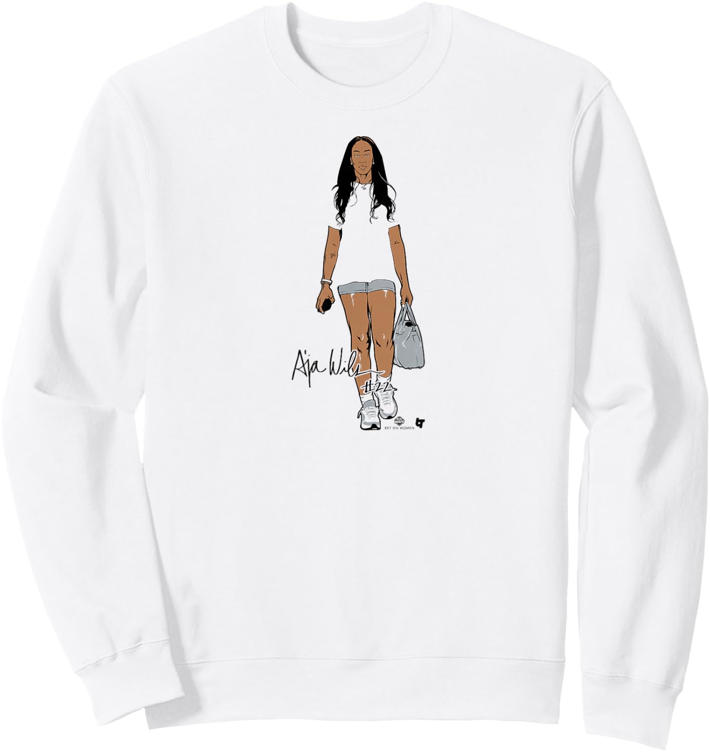A'ja Wilson - White - Las Vegas Basketball Sweatshirt - Sweatshirt | White