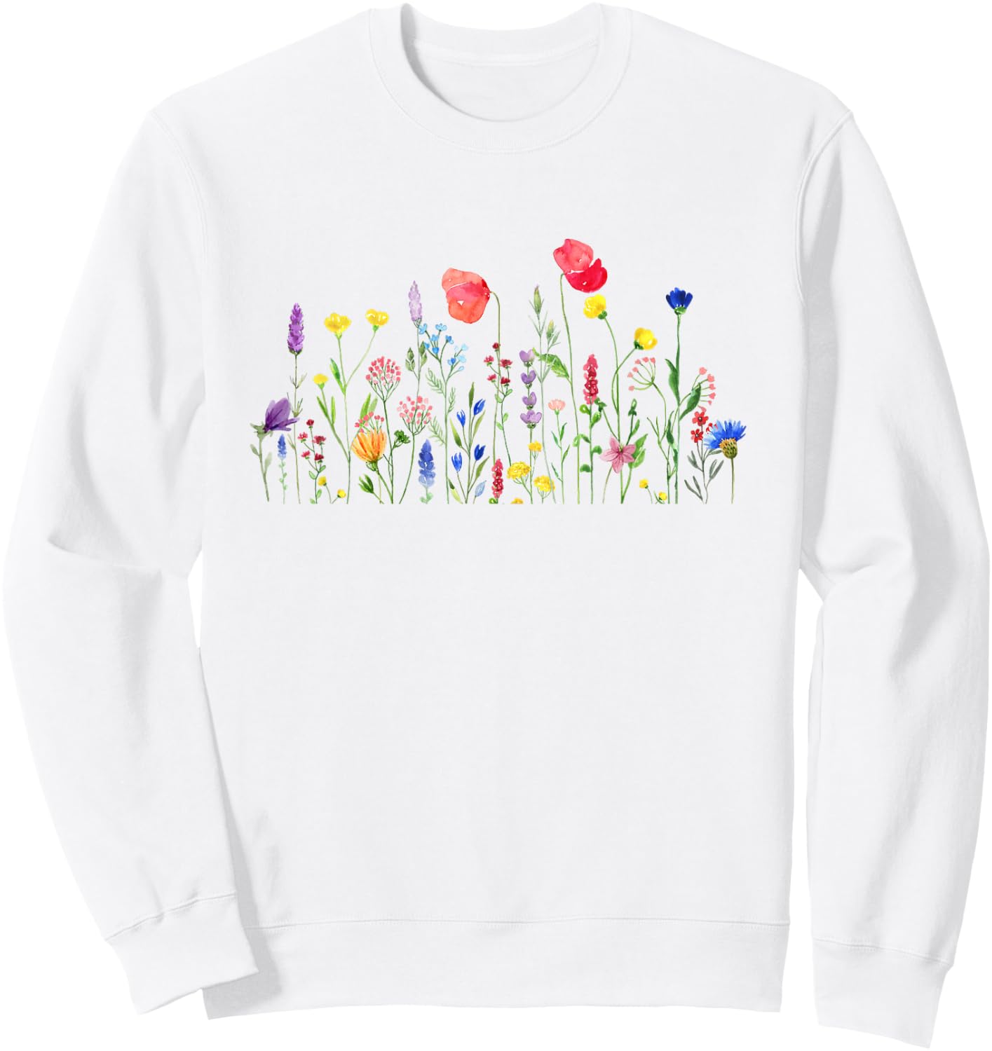 Spring Summer Wildflowers Men Women Kids Sweatshirt - Sweatshirt | White