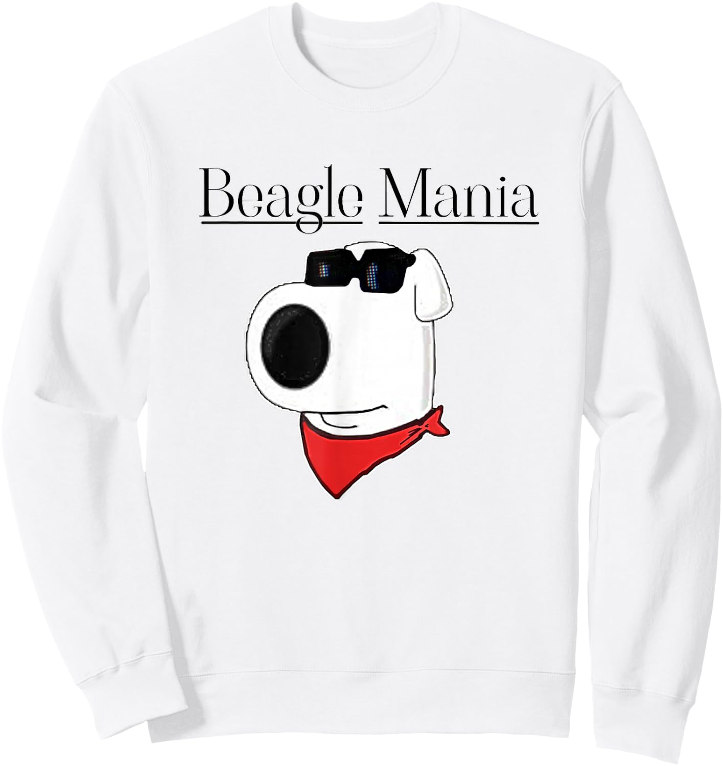 Beagle Mania Brewery Mascot Brian The Dog Sweatshirt - Sweatshirt | White