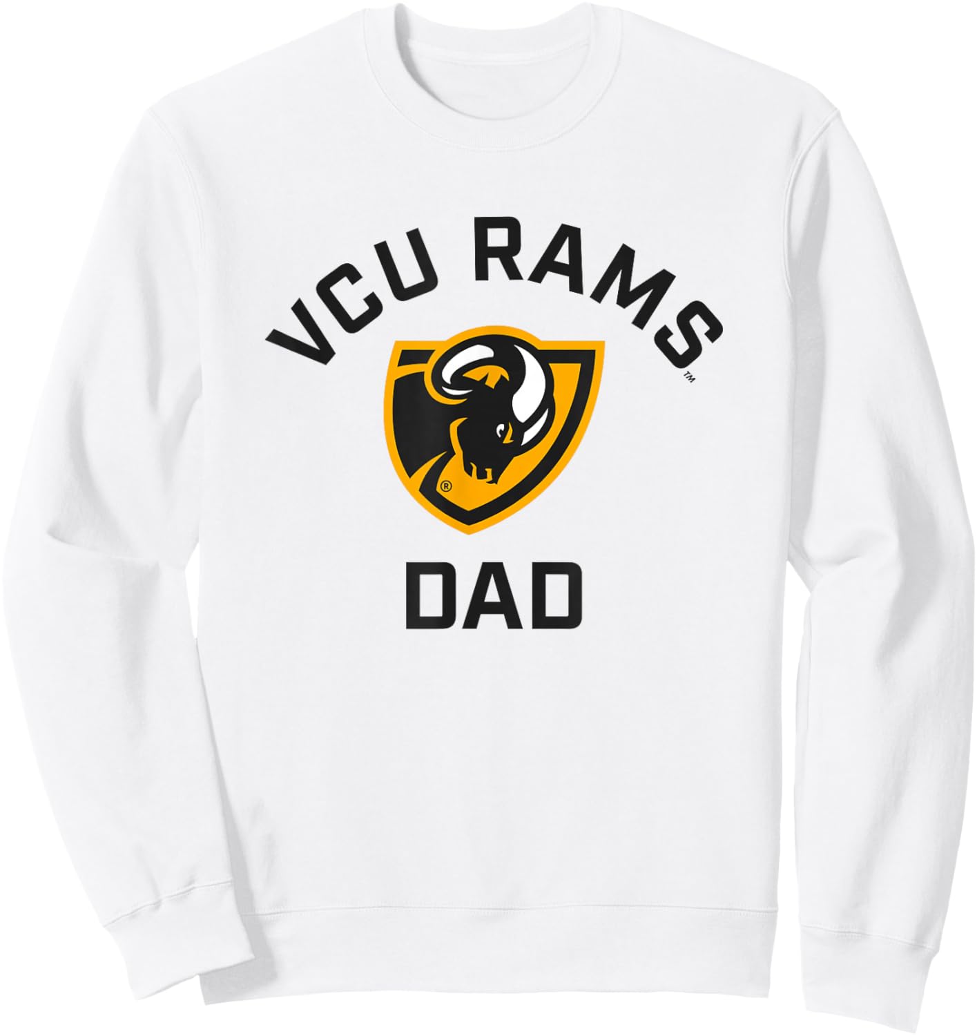 Virginia Commonwealth University VCU Rams Arched Dad Sweatshirt - Sweatshirt | White