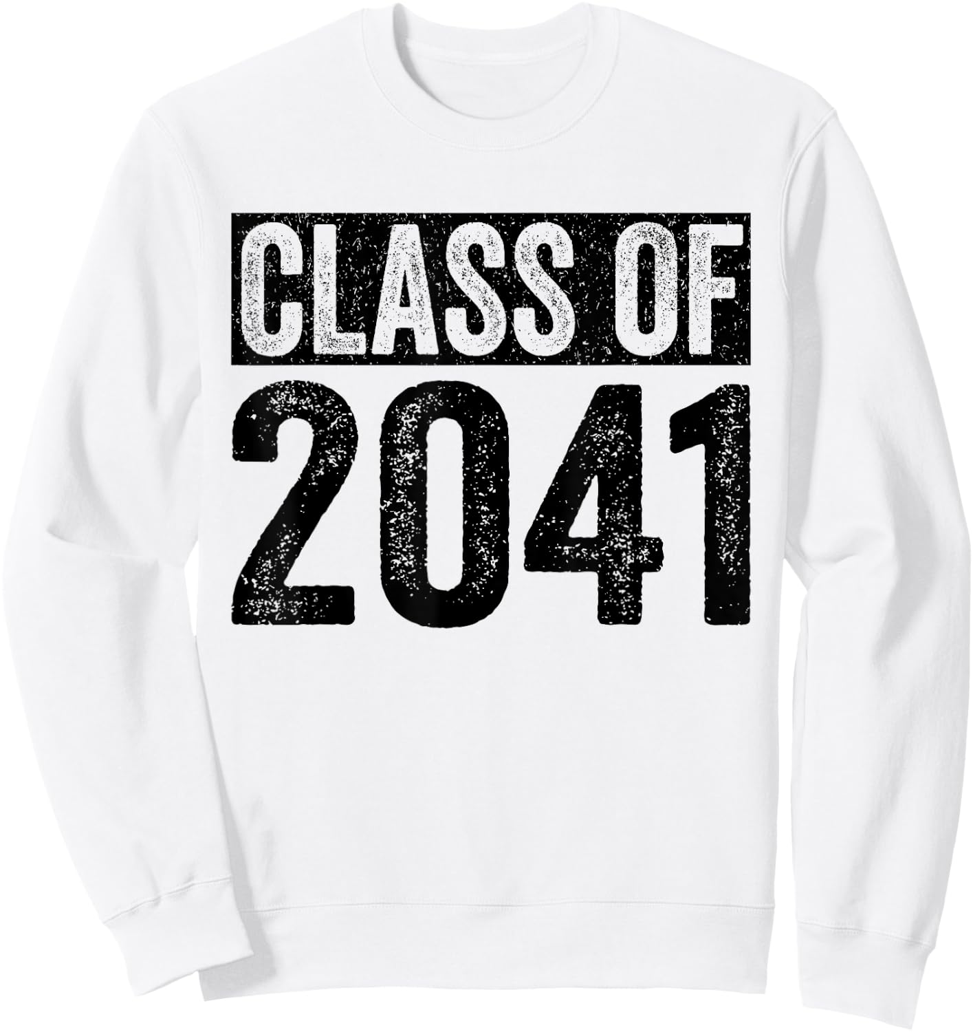 Class of 2041 Grow With Me Graduation First Day of School Sweatshirt - Sweatshirt | White
