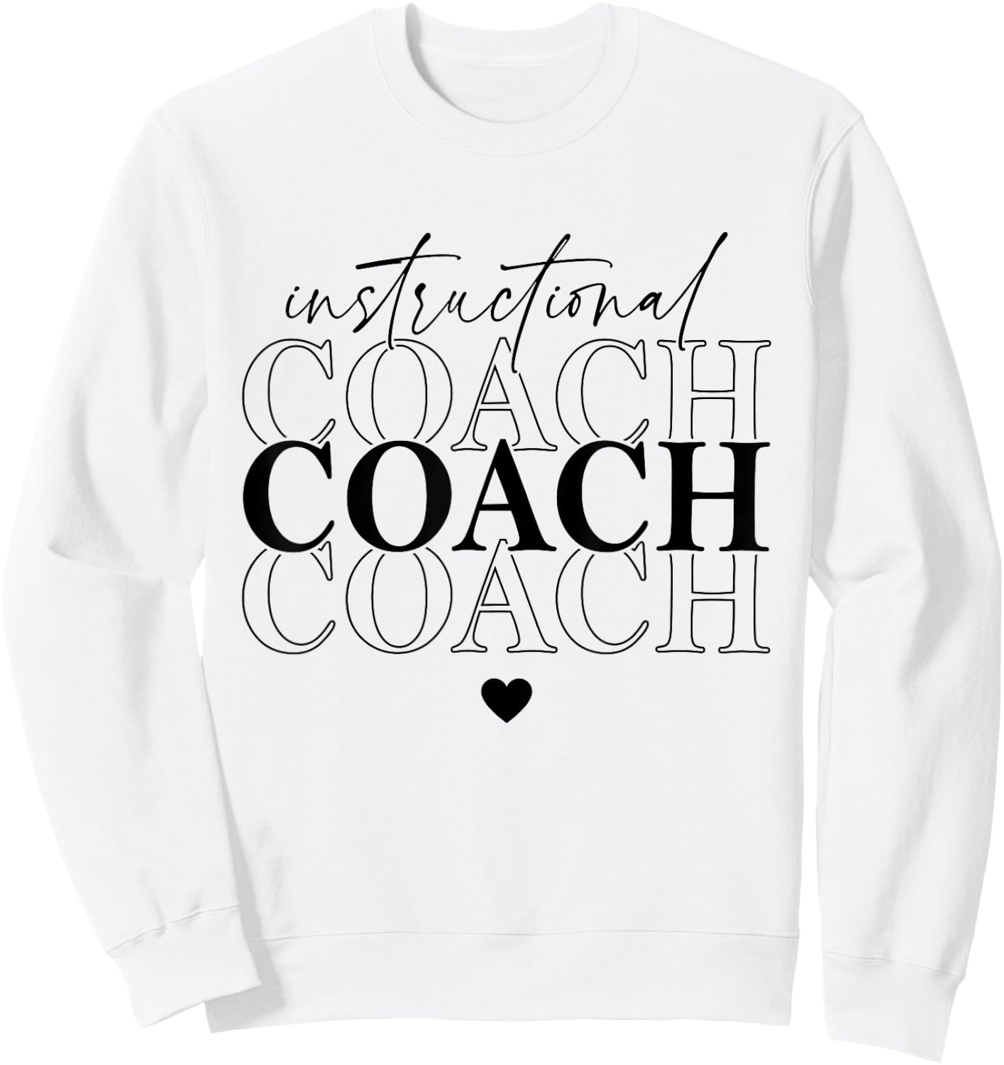 Instructional Coach Back To School Matching Group Sweatshirt - Sweatshirt | White
