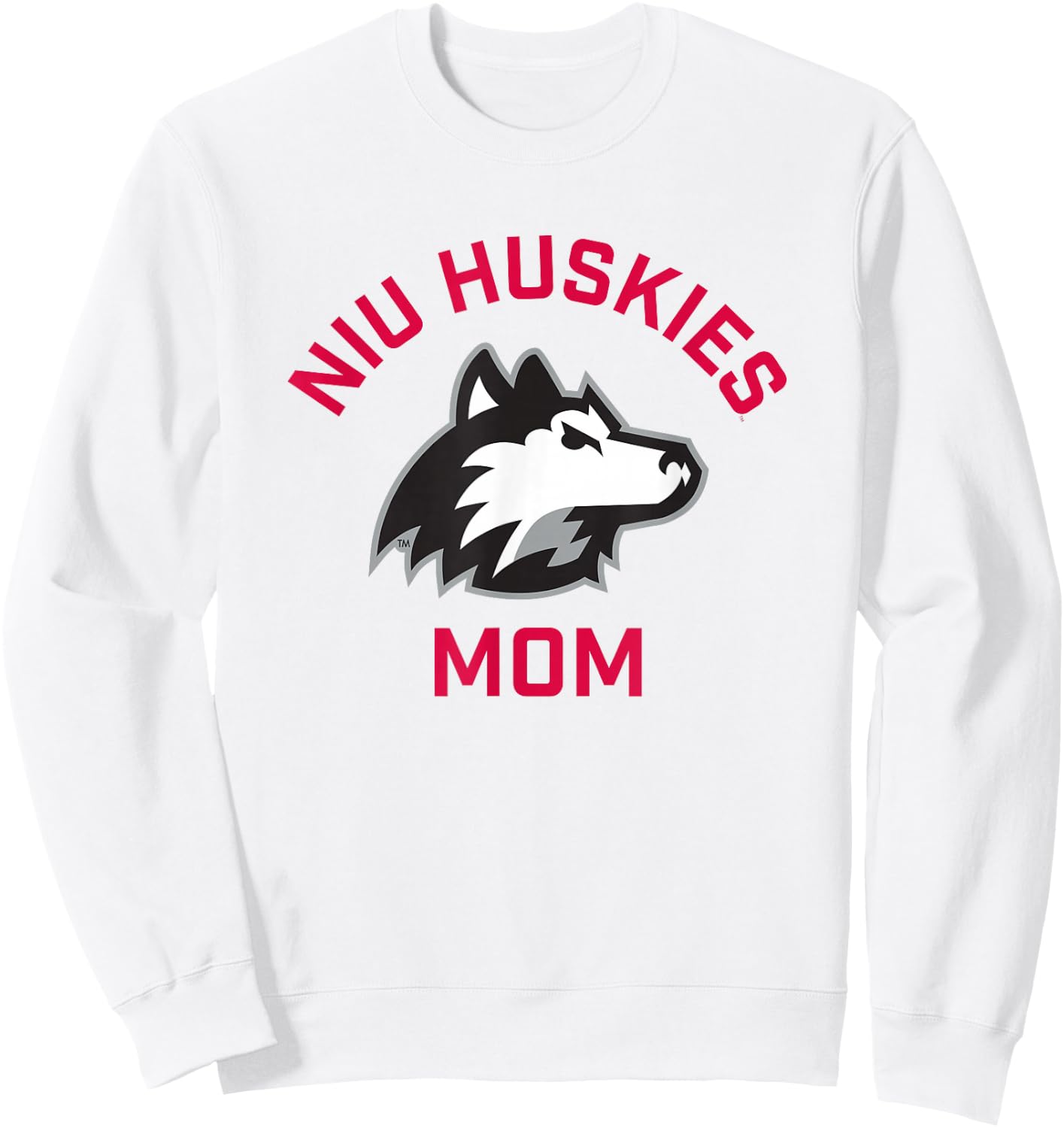 Northern Illinois University NIU Huskies Arched Mom Sweatshirt - Sweatshirt | White