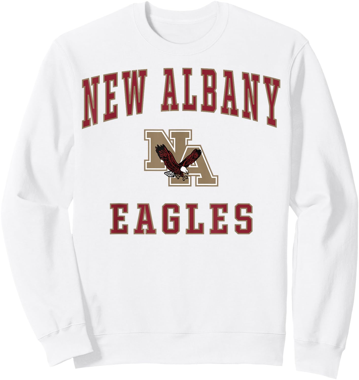 New Albany High School Eagles Sweatshirt - Sweatshirt | White