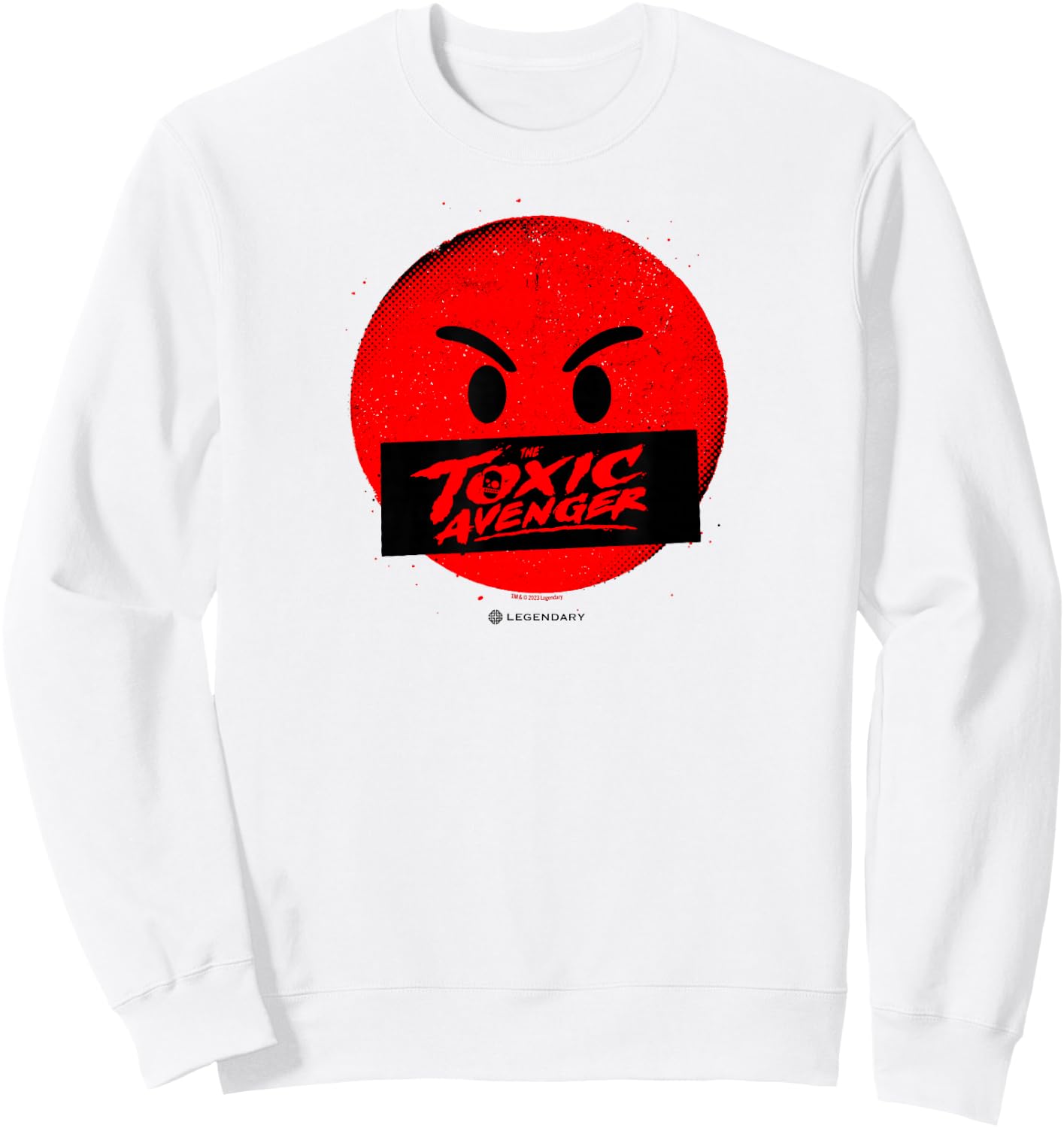 The Toxic Avenger Angry Face Sweatshirt - Sweatshirt | White