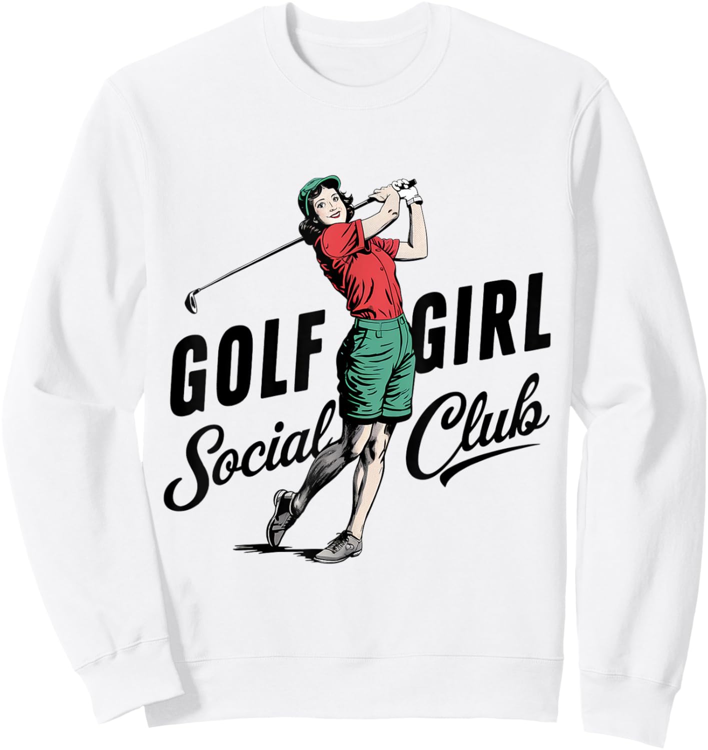 Golf Girl Social Club Golf Sweatshirt - Sweatshirt | White