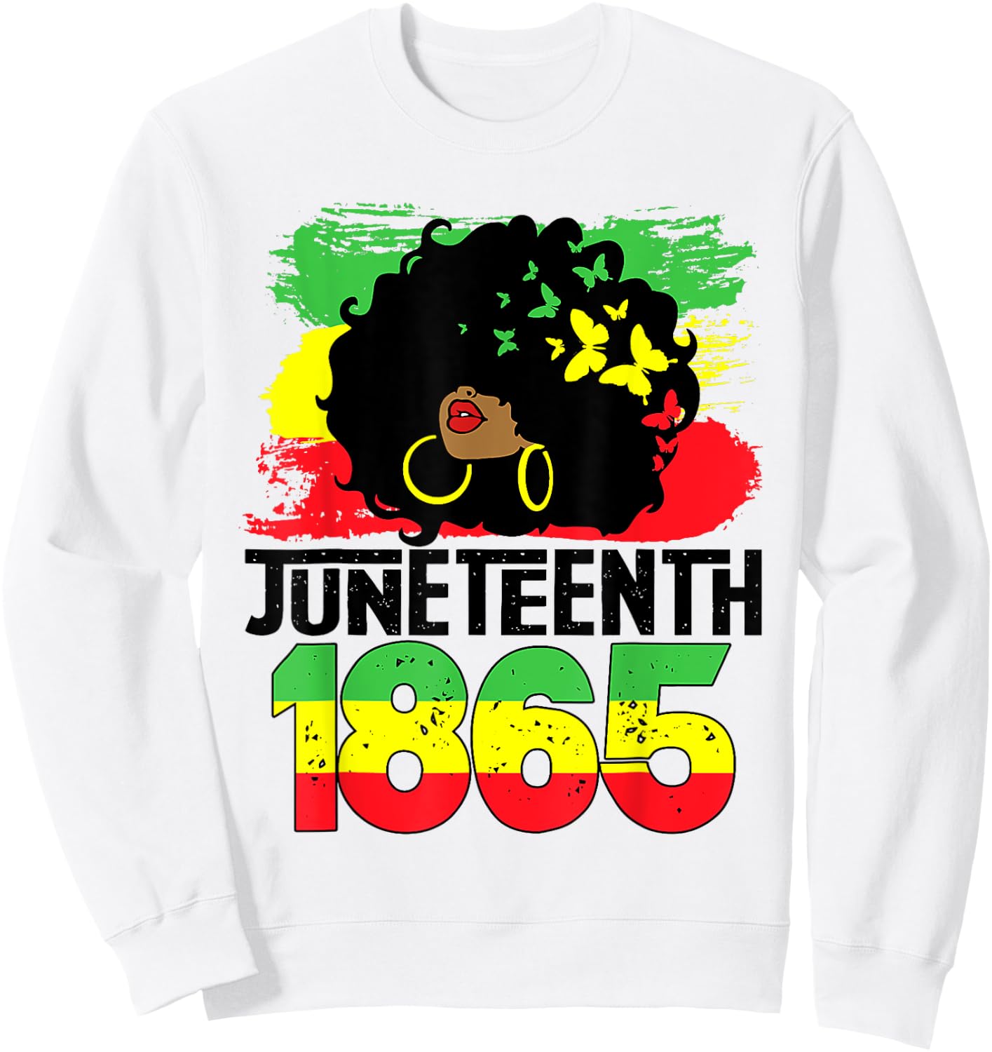 Juneteenth Is My Independence Day Black Women Freedom 1865 Sweatshirt - Sweatshirt | White