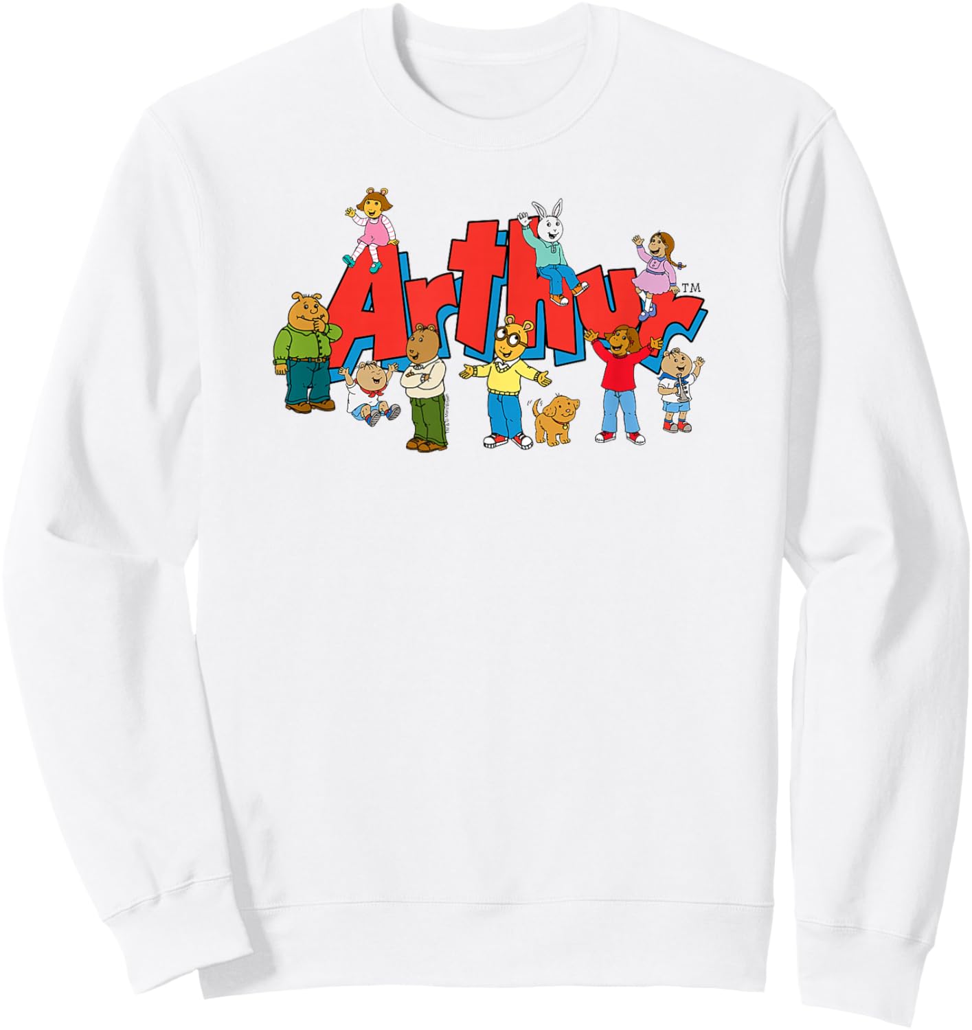Arthur Arthur Kids Group with Logo Sweatshirt - Sweatshirt | White
