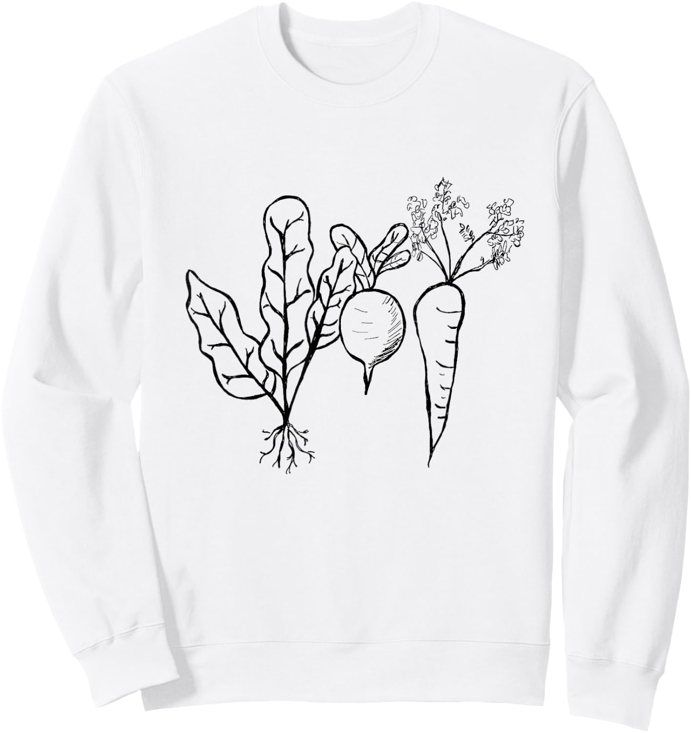 Kale, Beet and Carrot Vegetable Gardening Shirt Sweatshirt - Sweatshirt | White