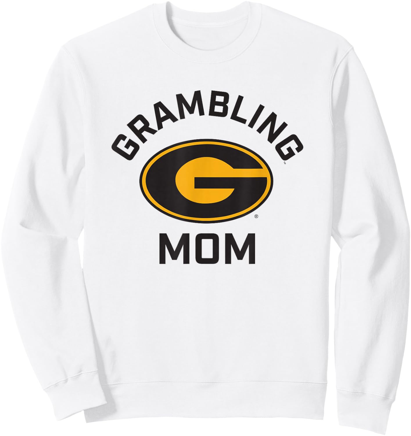 Grambling State University GSU Tigers Arched Mom Sweatshirt - Sweatshirt | White