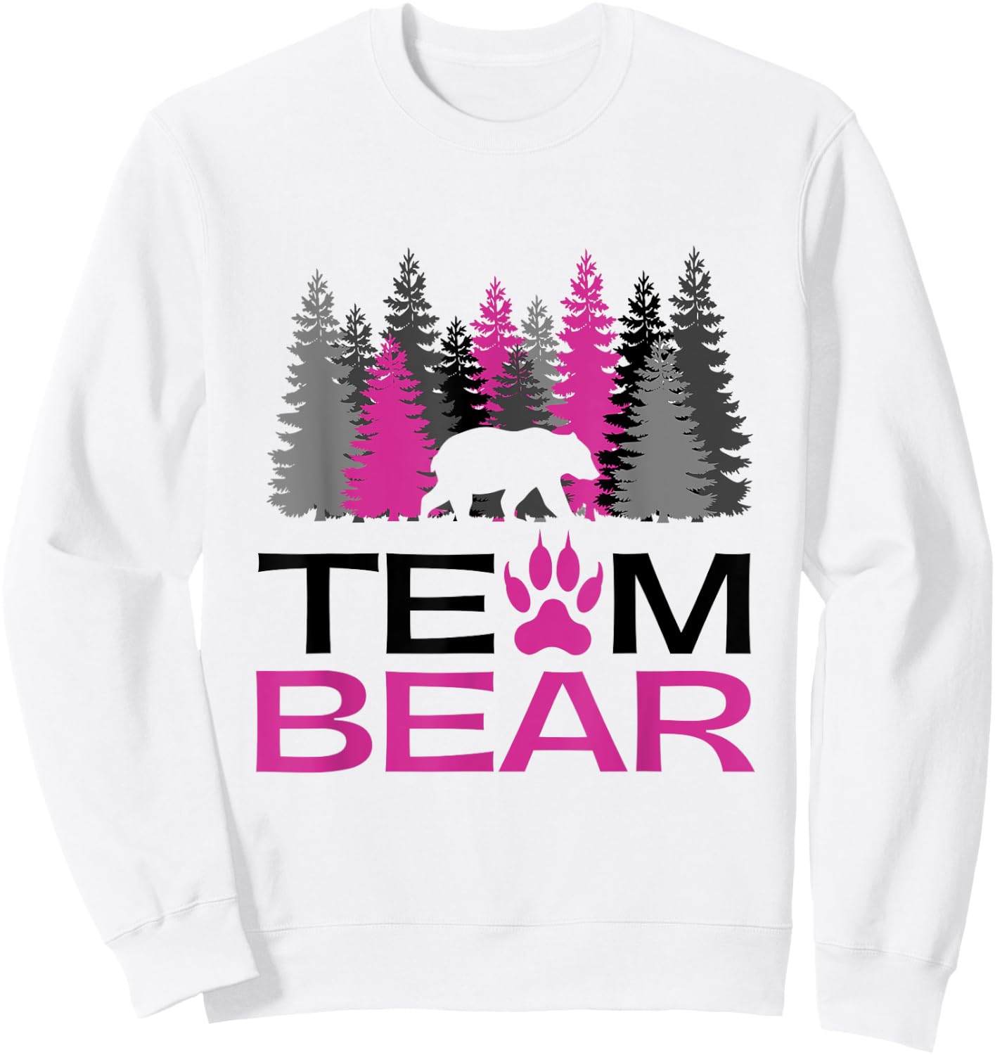 Team Bear Woman Pink Sweatshirt - Sweatshirt | White
