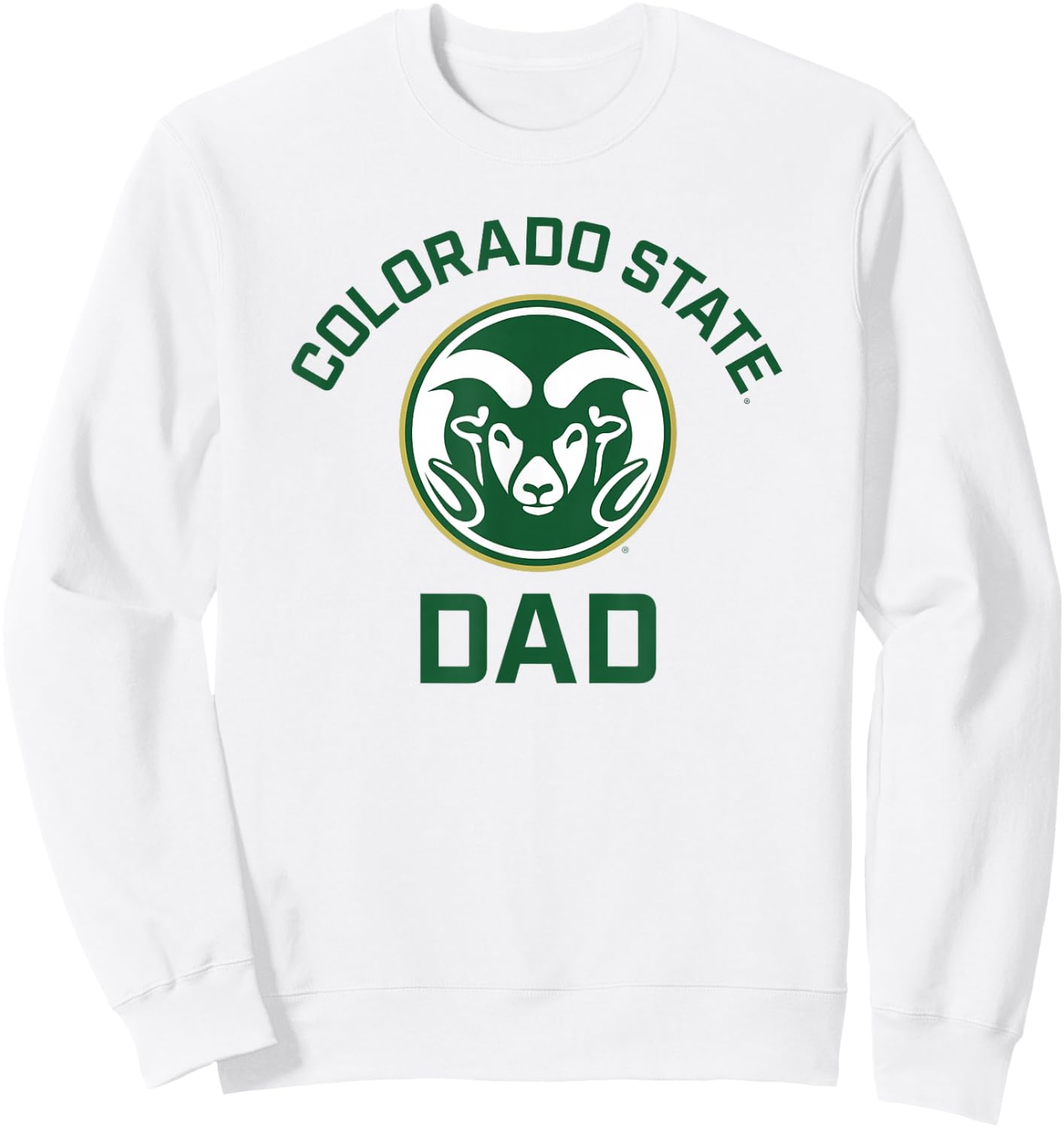 Colorado State University Rams Arched Dad Sweatshirt - Sweatshirt | White